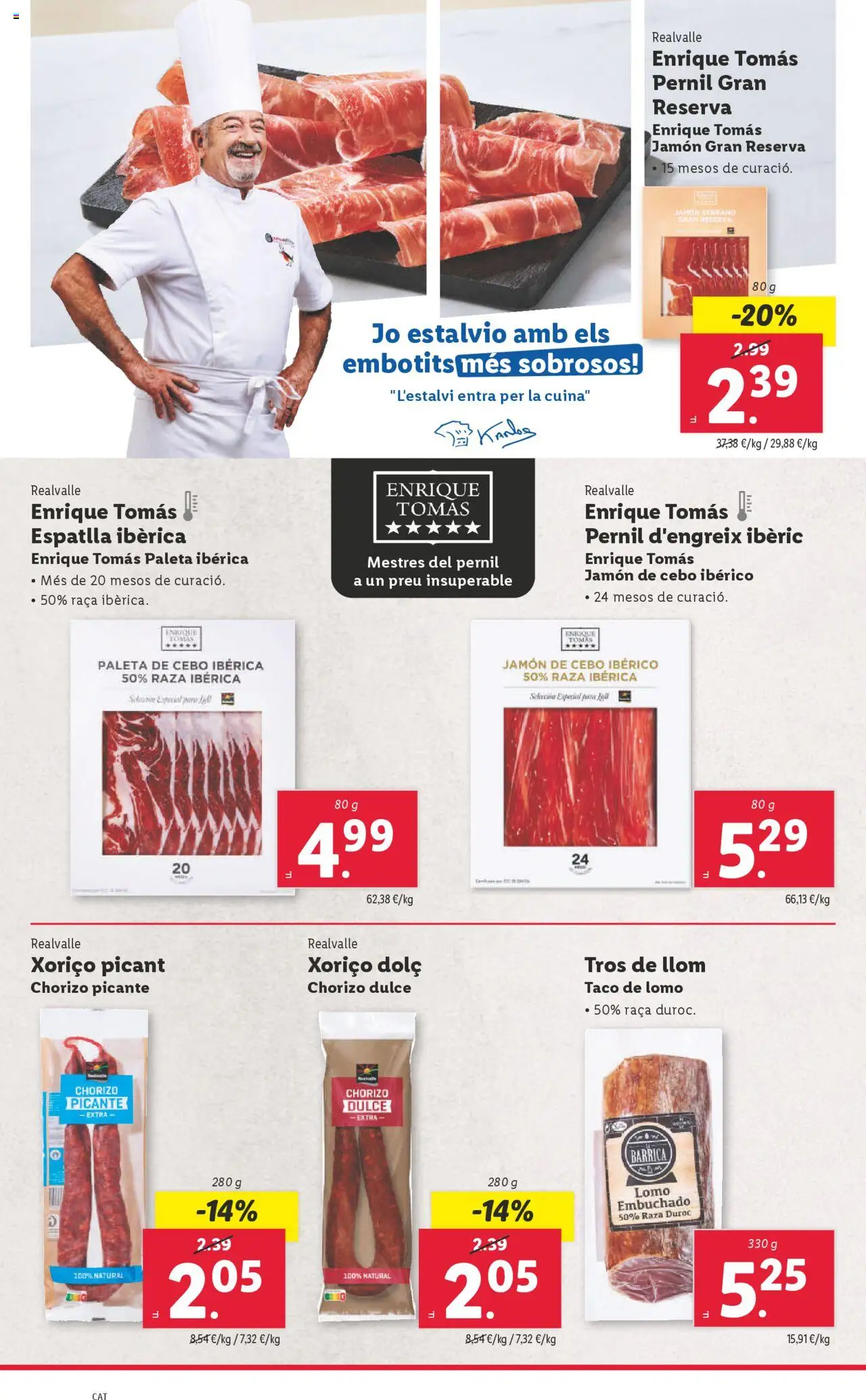 Lidl catálogo BCN │ válido desde el 09.06.2025 | Página: 8 | Productos: Jamón serrano, Jamón