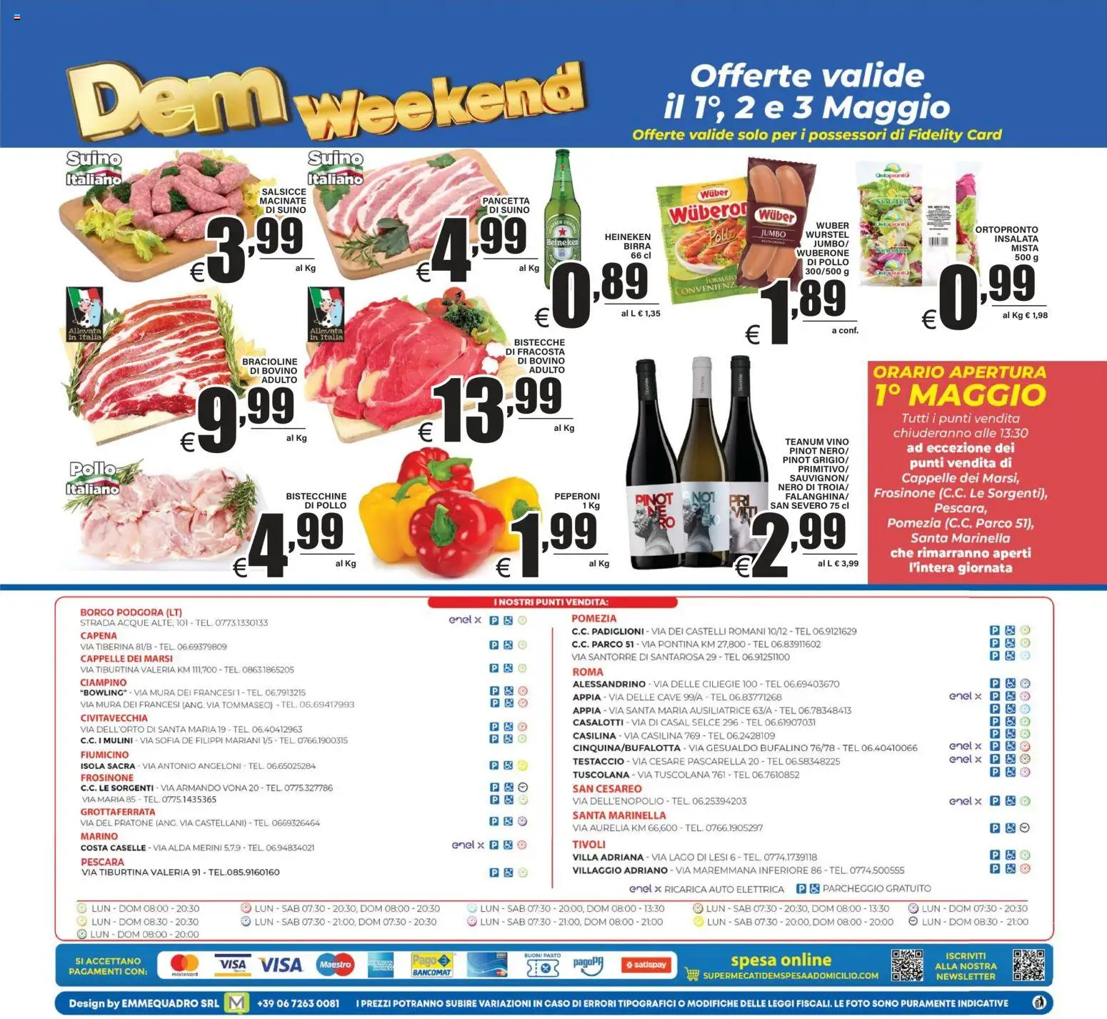 Volantino DEM del 29.04.2026 | Pagina: 20 | Prodotti: Birra, Pancetta, Suino, Vino