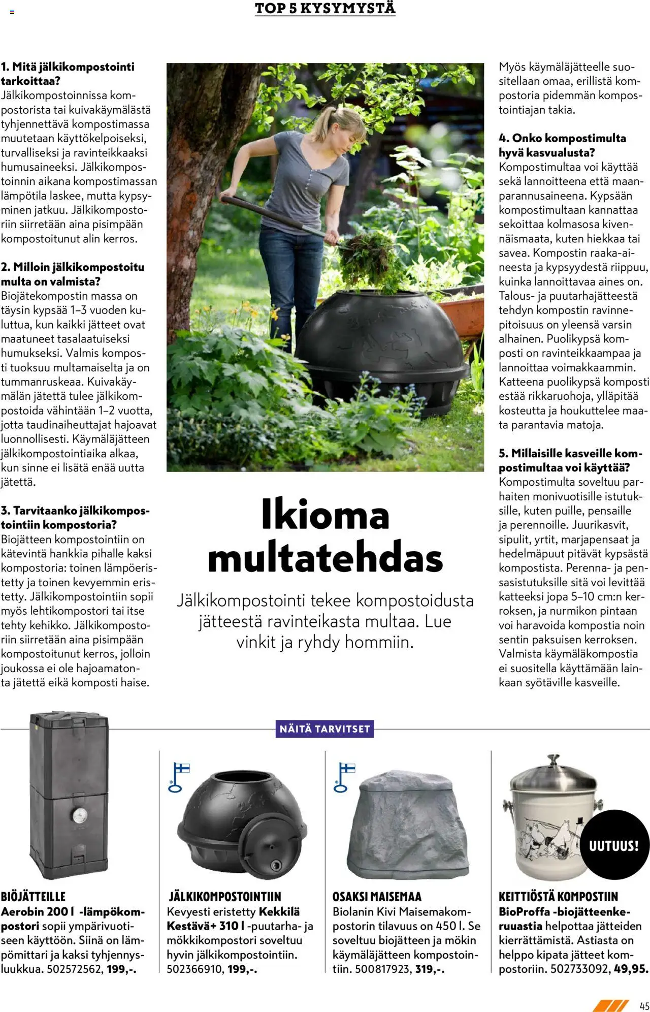  | Sivu: 45 | Tuotteet: Multa, Komposti, Voi, Hedelmäpuut