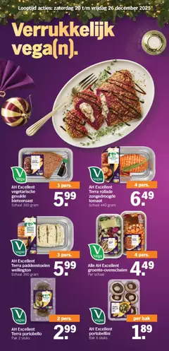 AH Excellent Terra rollade zongedroogde tomaat, Schaal 440 gram - Voorbeeld van een folder van Albert Heijn, geldig van 20.12.2025 | Pagina: 13