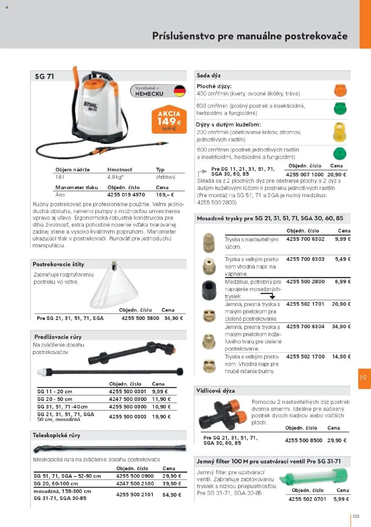 Nové STIHL akcie – leták je platný od 29.09.2025 | Strana: 133 | Produkty: Ventil, Rúra
