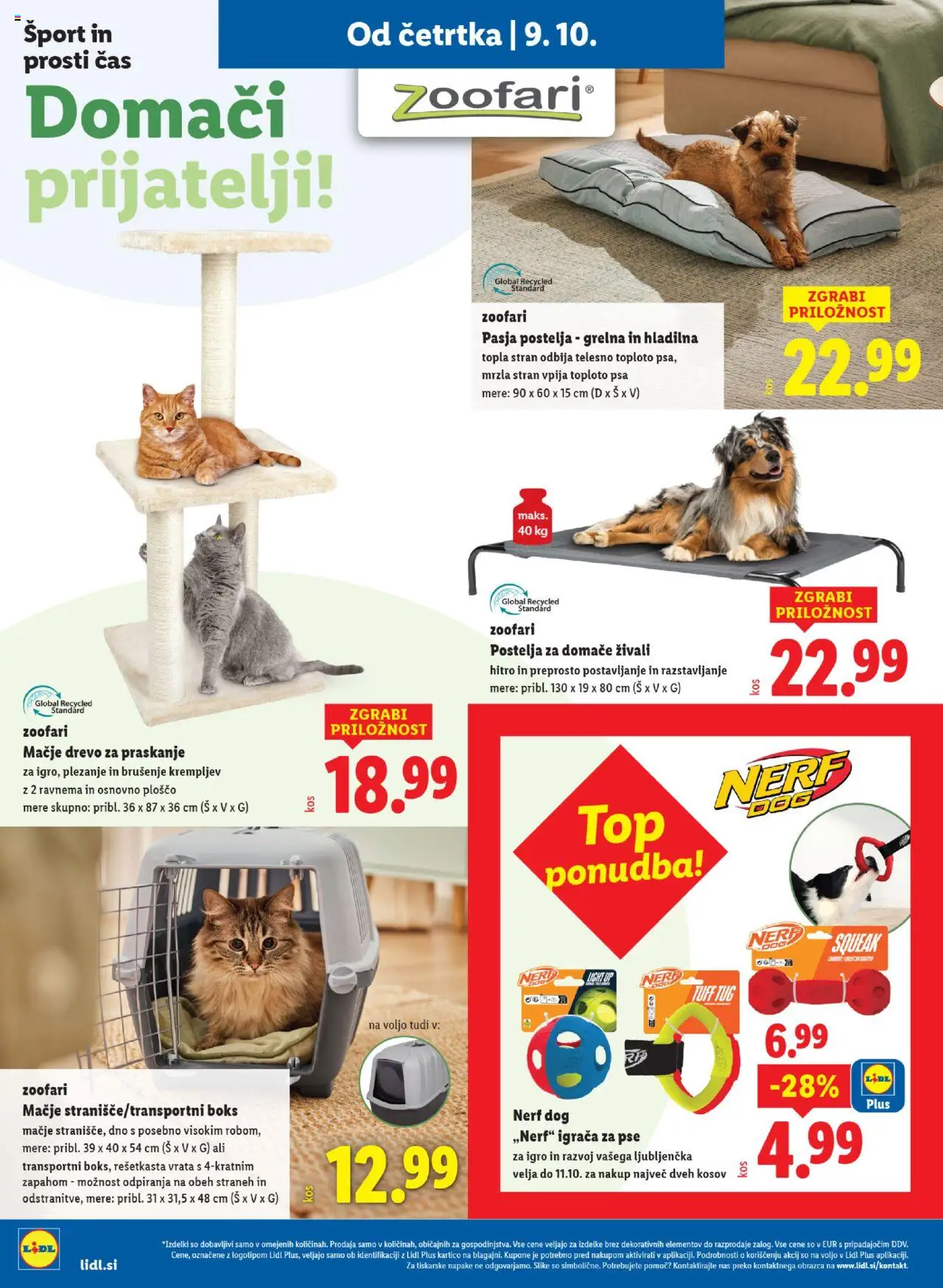 Novi Lidl katalog ponudbe – veljaven od 09.10.2025 | Stran: 30 | Izdelki: Postelja, Vrata