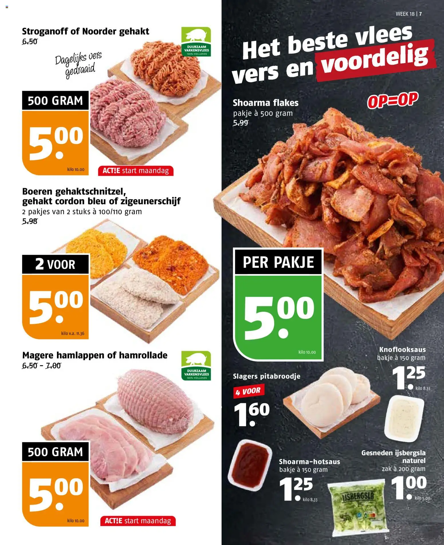 {H1} | Pagina: 7 | Producten: Varkensvlees, Kisperec, Gehakt, Zak