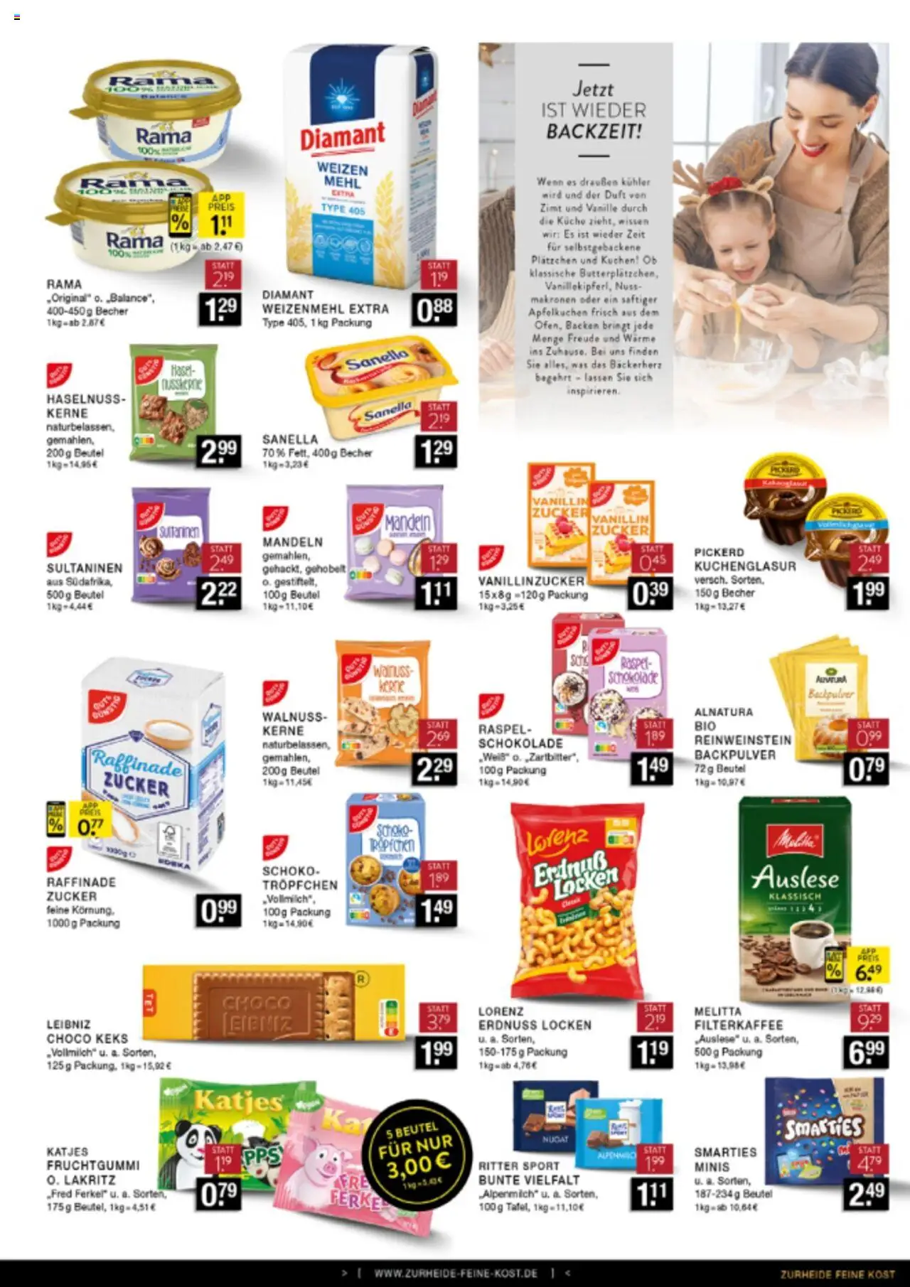 Edeka Zurheide Prospekt 	 – gültig ab 20.10.2025 | Seite: 7 | Produkte: Rama, Mehl, Katjes, Küche