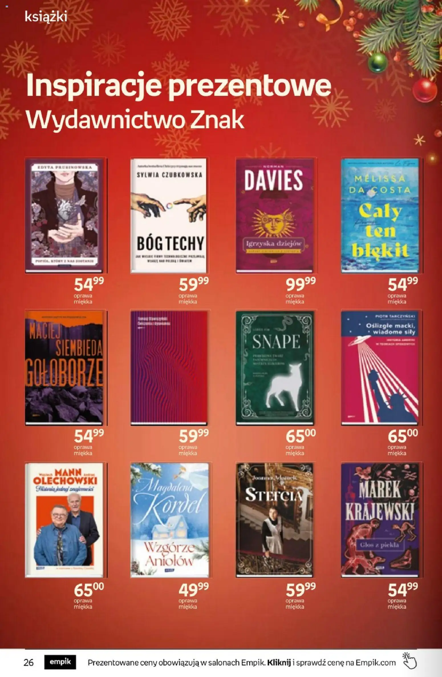 Empik promocje - Tom kultury Książki od 10.12.2025 | Strona: 26 | Produkty: Książki