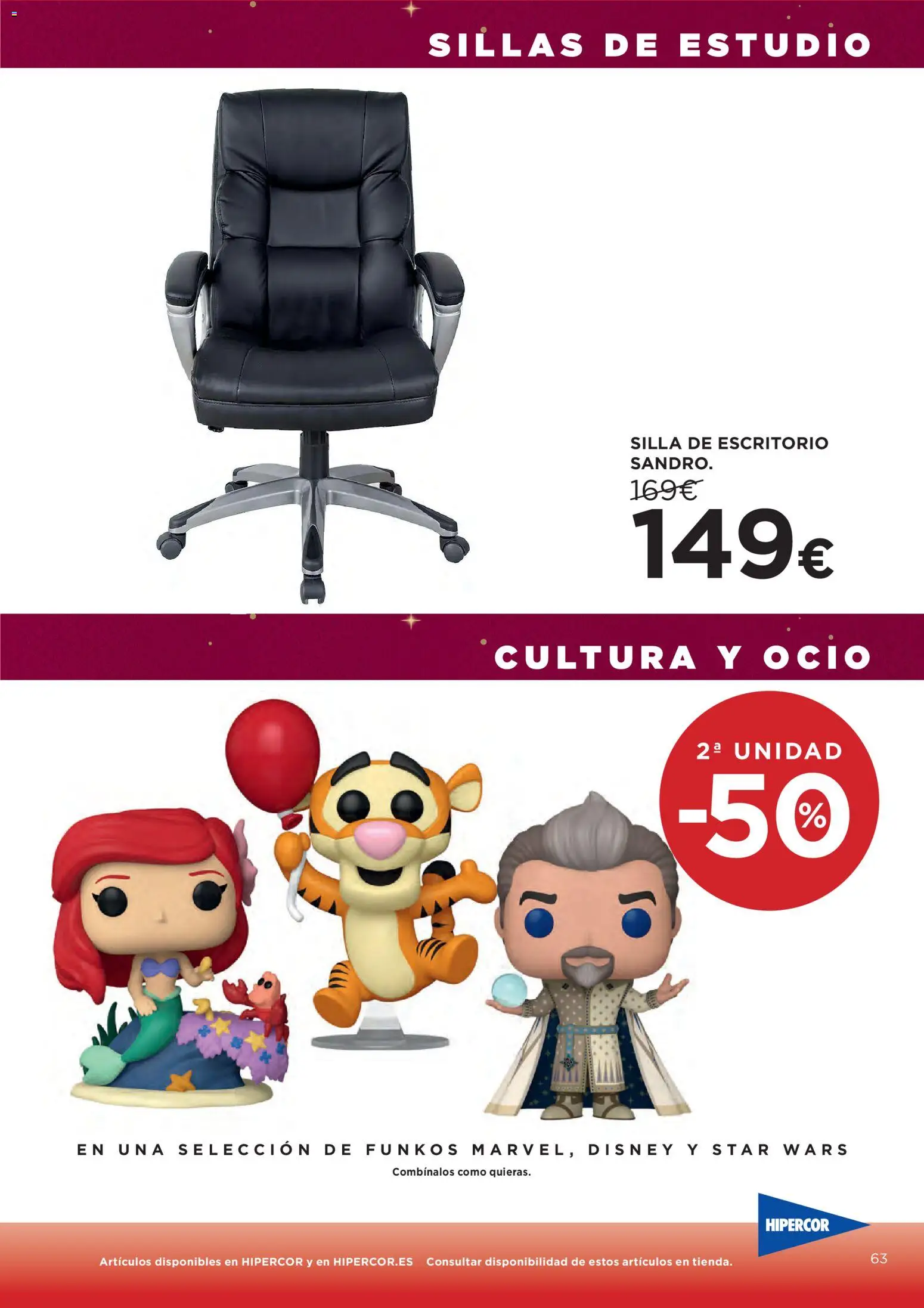Hipercor catálogo │ válido desde el 18.12.2025 | Página: 68 | Productos: Silla de escritorio, Silla