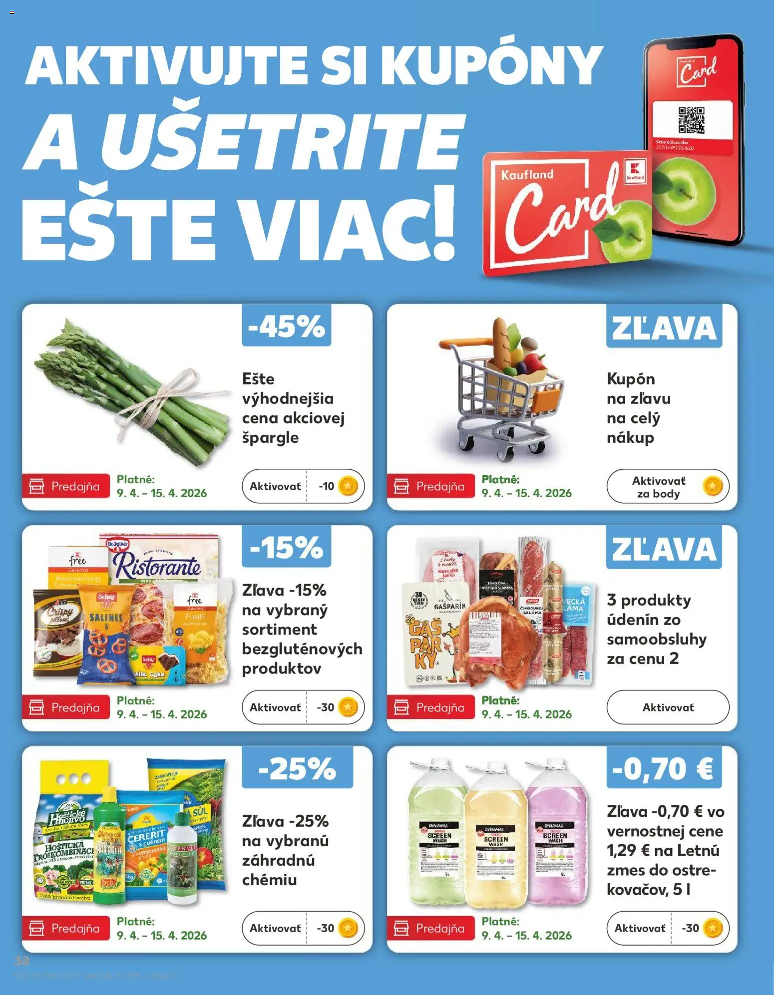 Kaufland SK akciós ujság - amely érvényes a következő dátumtól: 09.04.2026 | Oldal: 38 | Termékek: Body