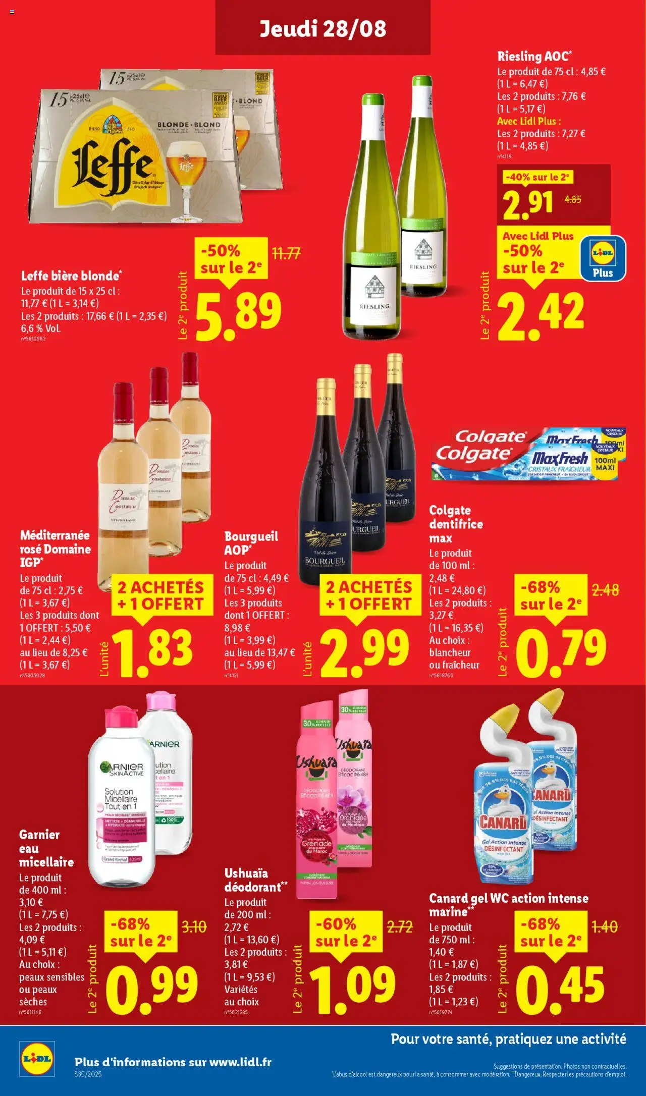  | Page: 12 | Produits: Eau micellaire, Déodorant, Dentifrice, Bière