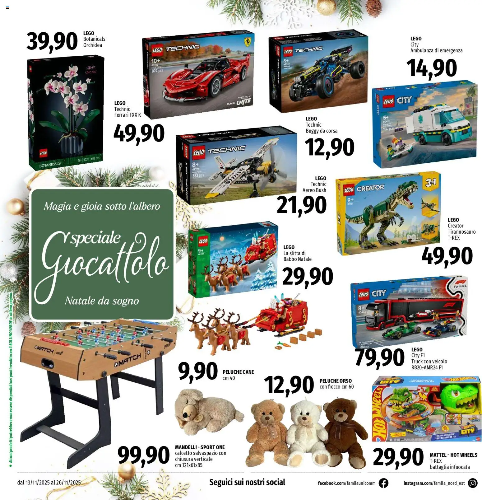 Volantino Famila del 13.11.2025 | Pagina: 34 | Prodotti: Peluche, PC, Orchidea