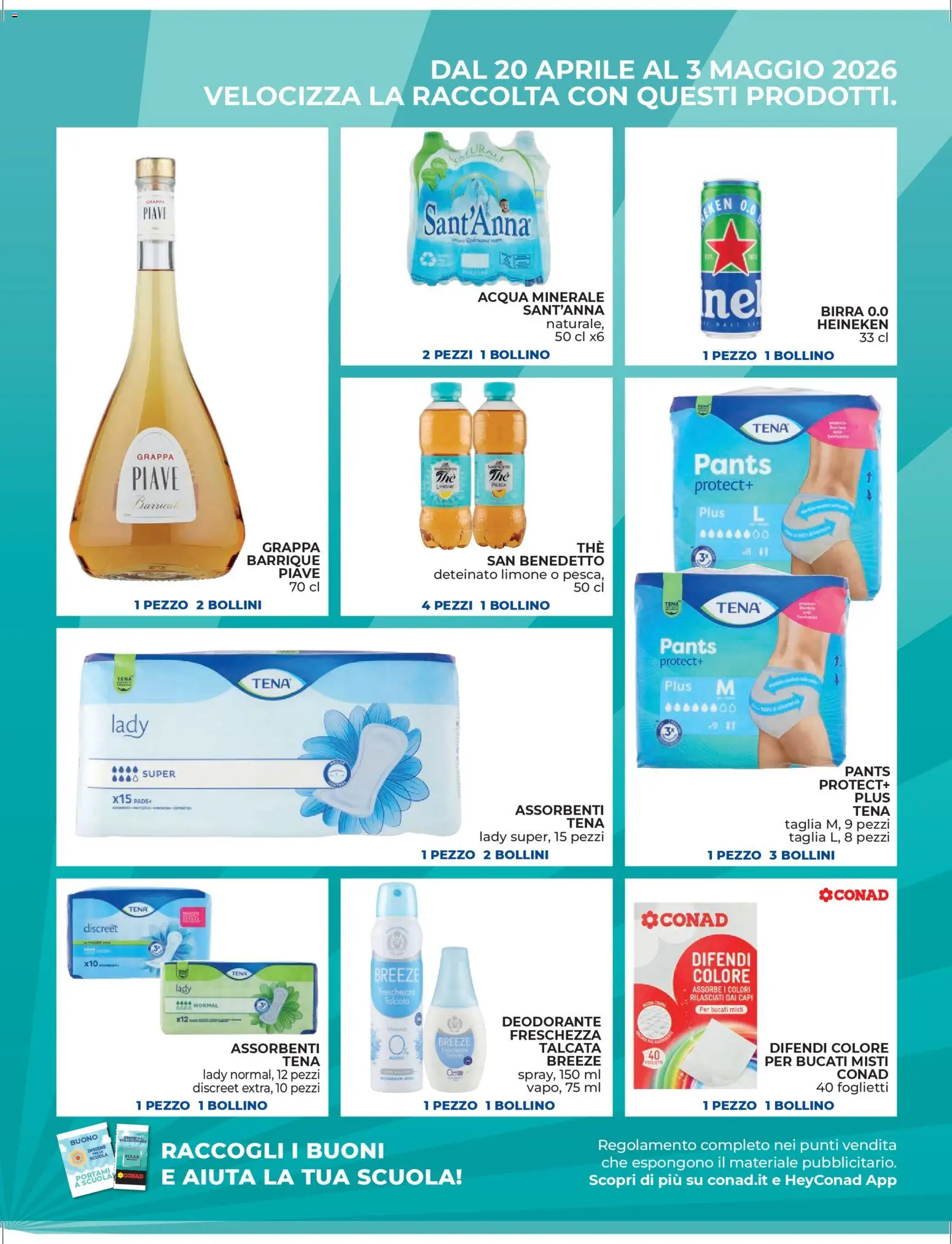 Volantino Conad del 24.04.2026 | Pagina: 13 | Prodotti: Birra, The, Heineken, Grappa