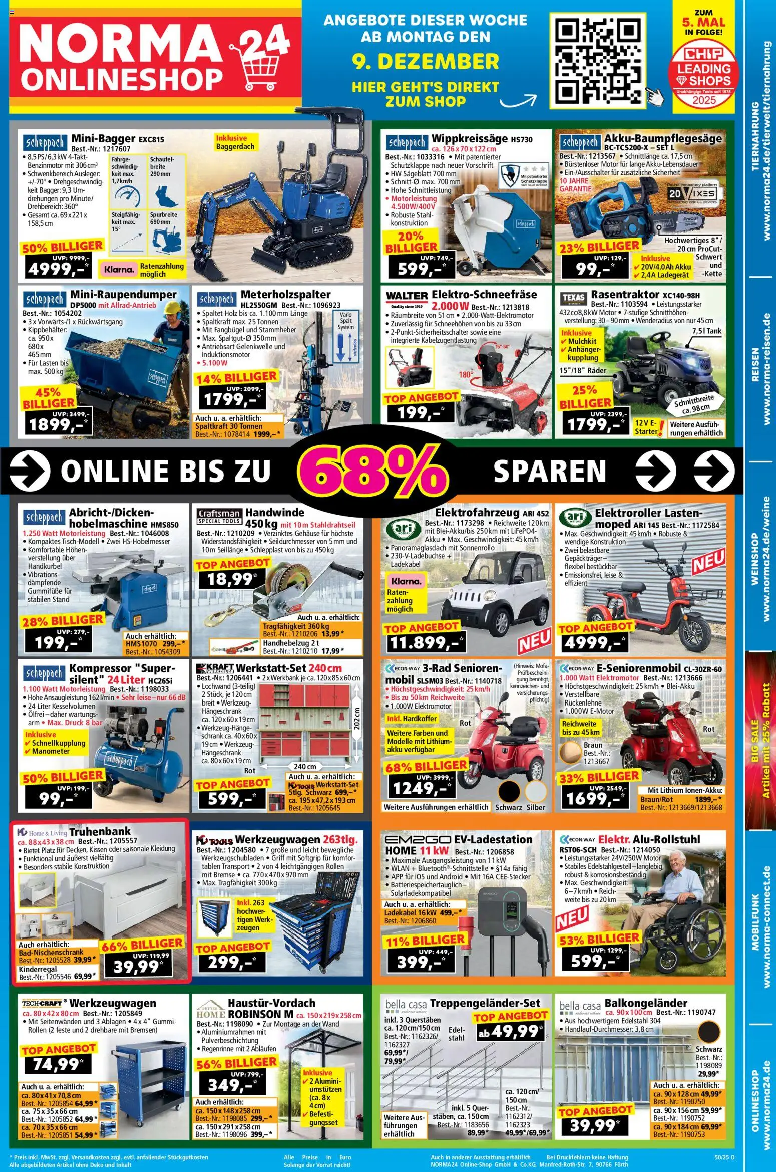 Norma Onlineshop – gültig ab 08.12.2025 | Seite: 1 | Produkte: Top, Manometer, Schrank, Hängeschrank