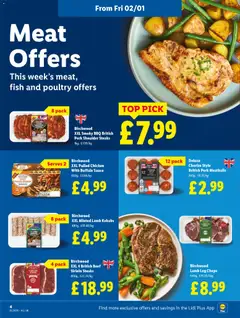 Preview of Lidl - Lidl Weekly valid from 31.12.2025 | Page: 4 | Products: Chicken, Pork, Fish, Beef