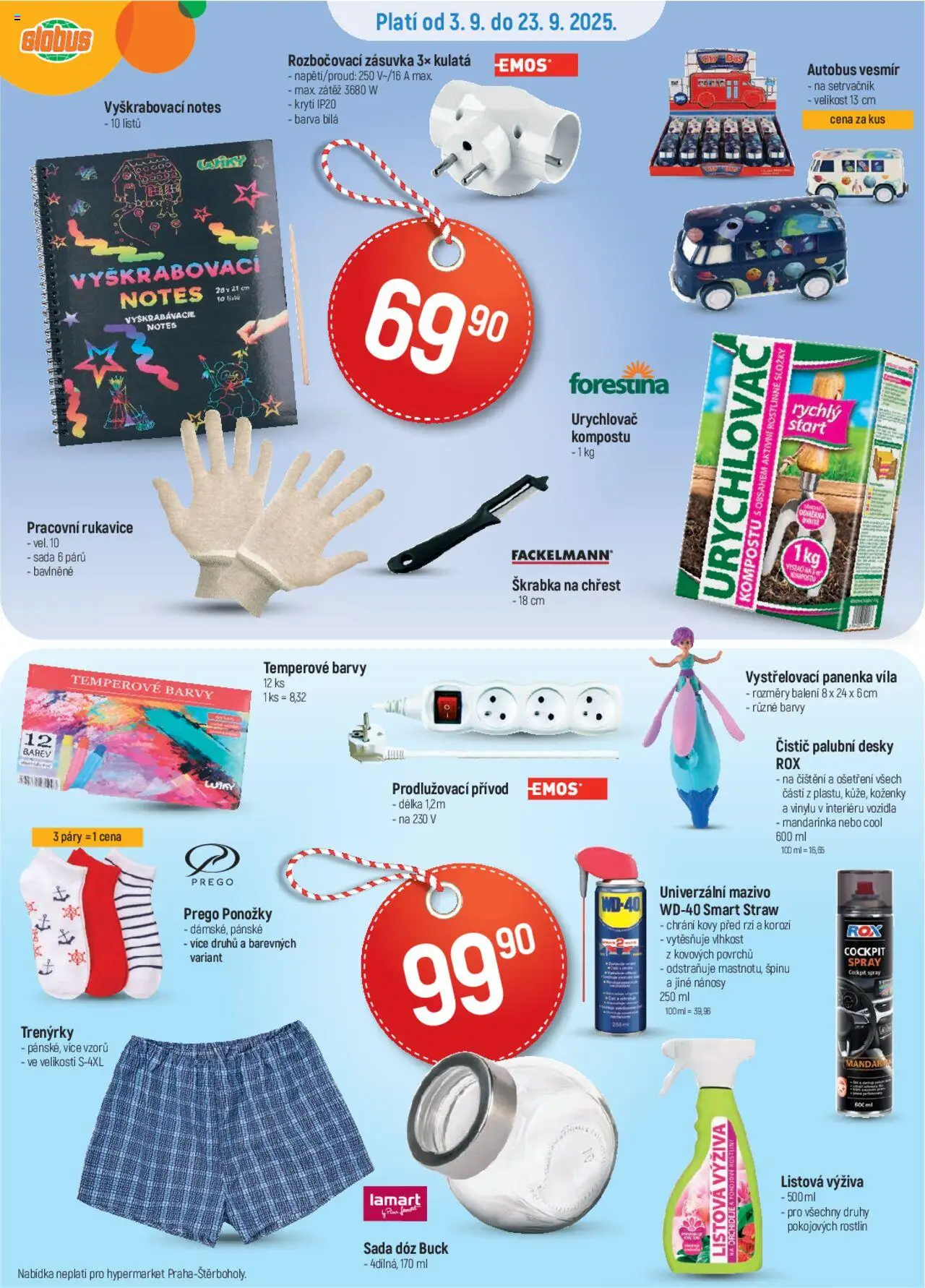 Globus leták od 03.09.2025 | Strana: 14 | Produkty: Škrabka, Globus, Rukavice, Zásuvka