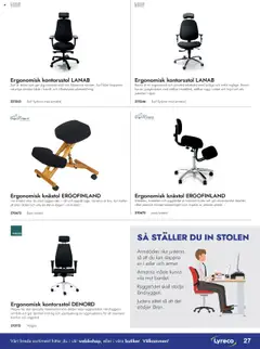Lyreco - Ergonomifolder 2023/24 - Förhandsvisning av reklamblad från butik Lyreco aktuell från 24.09.2023 | Sida: 27