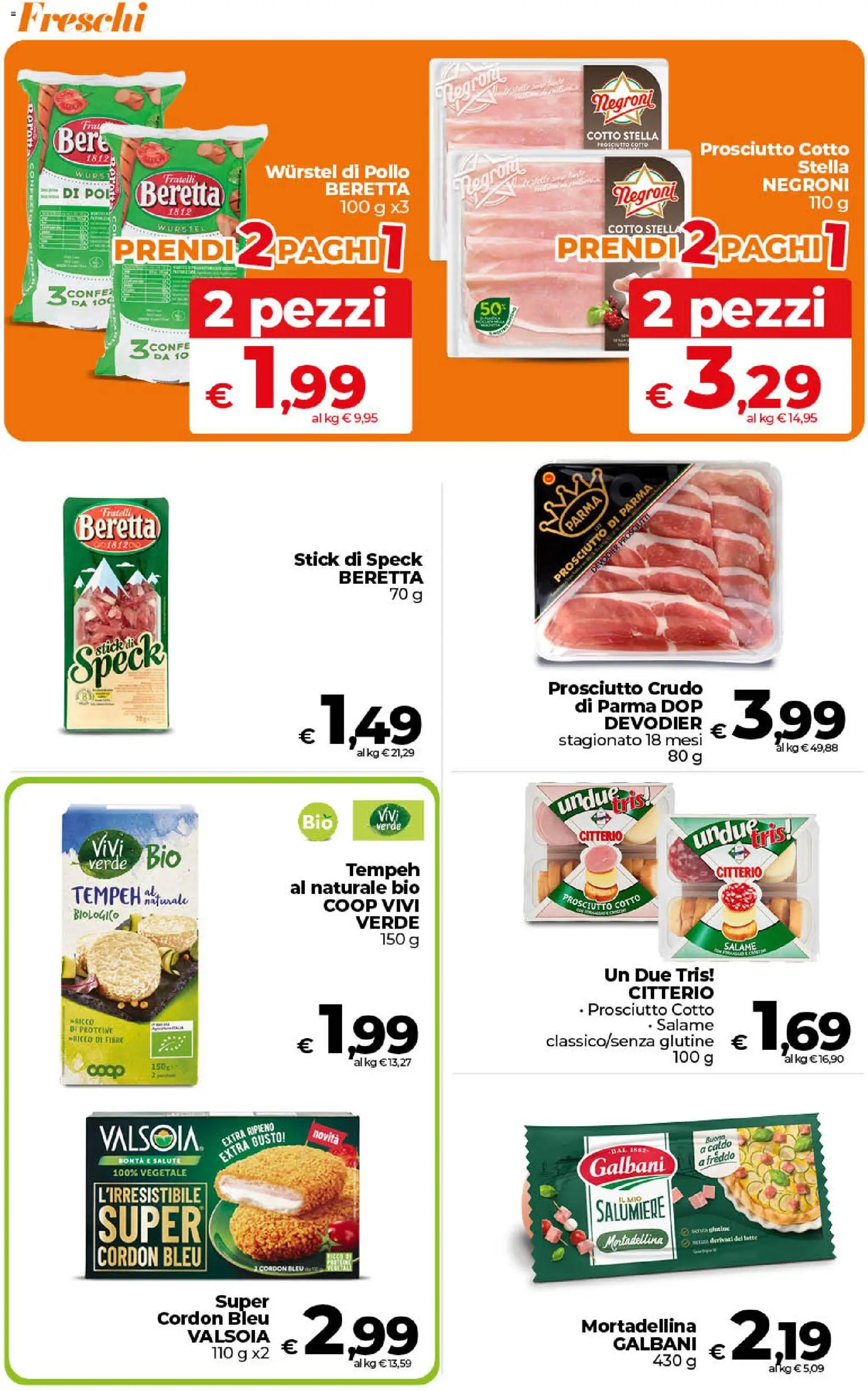 Volantino Ipercoop del 24.02.2026 | Pagina: 16 | Prodotti: Speck, Prosciutto di Parma, Salame, Wurstel