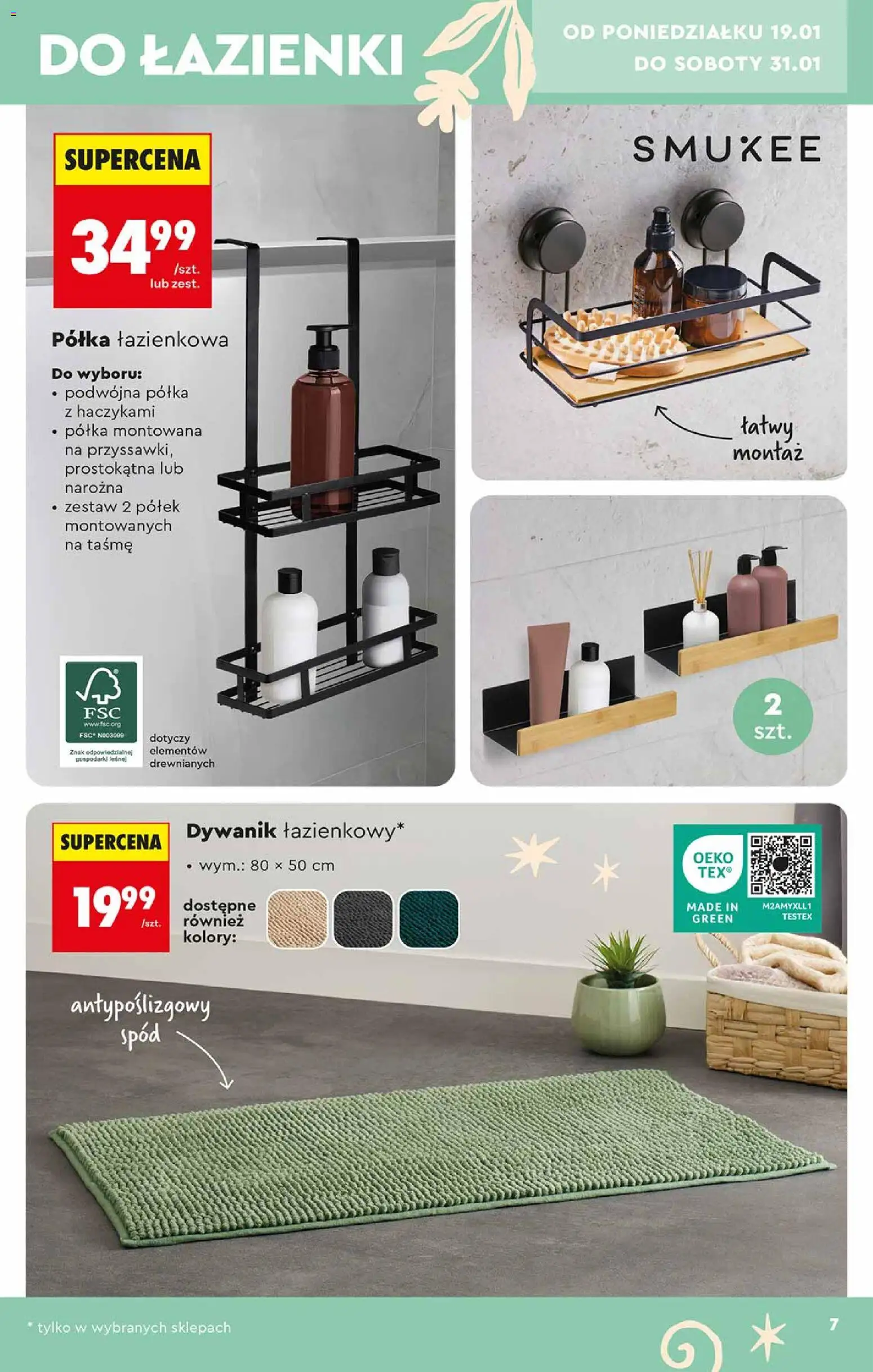 Biedronka gazetka - Hity i inspiracje od 17.01.2026 | Strona: 7 | Produkty: Półka