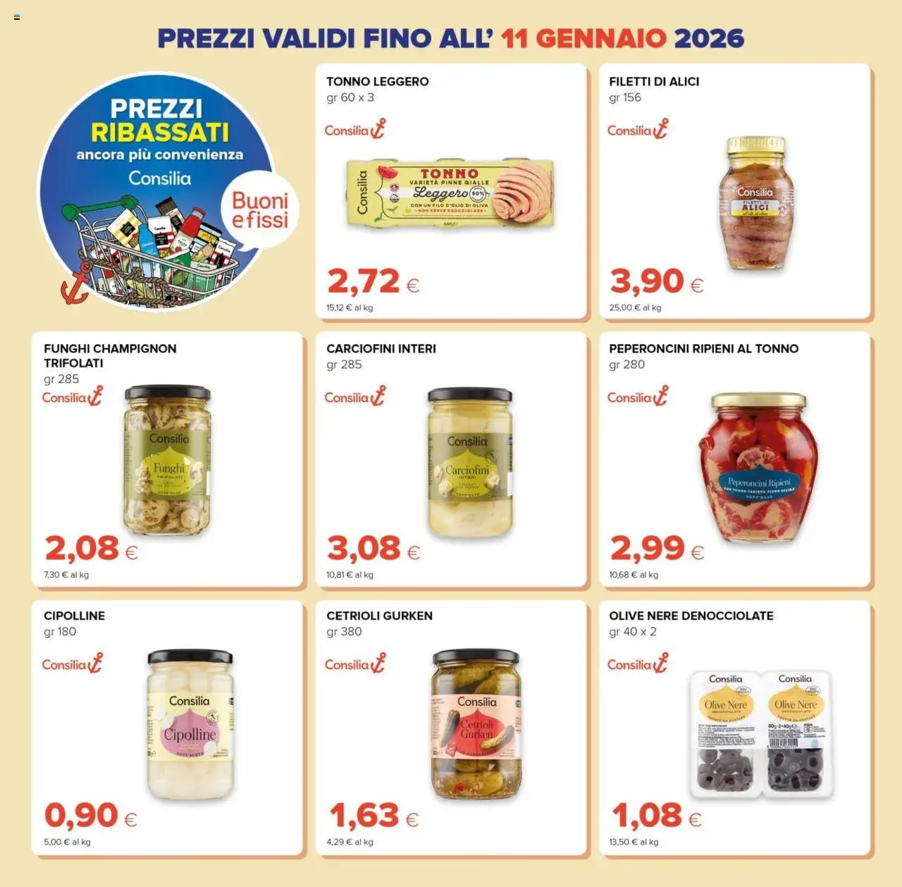 Volantino Tigre del 15.10.2025 | Pagina: 16 | Prodotti: Cetrioli, Funghi, Alici, Cipolline