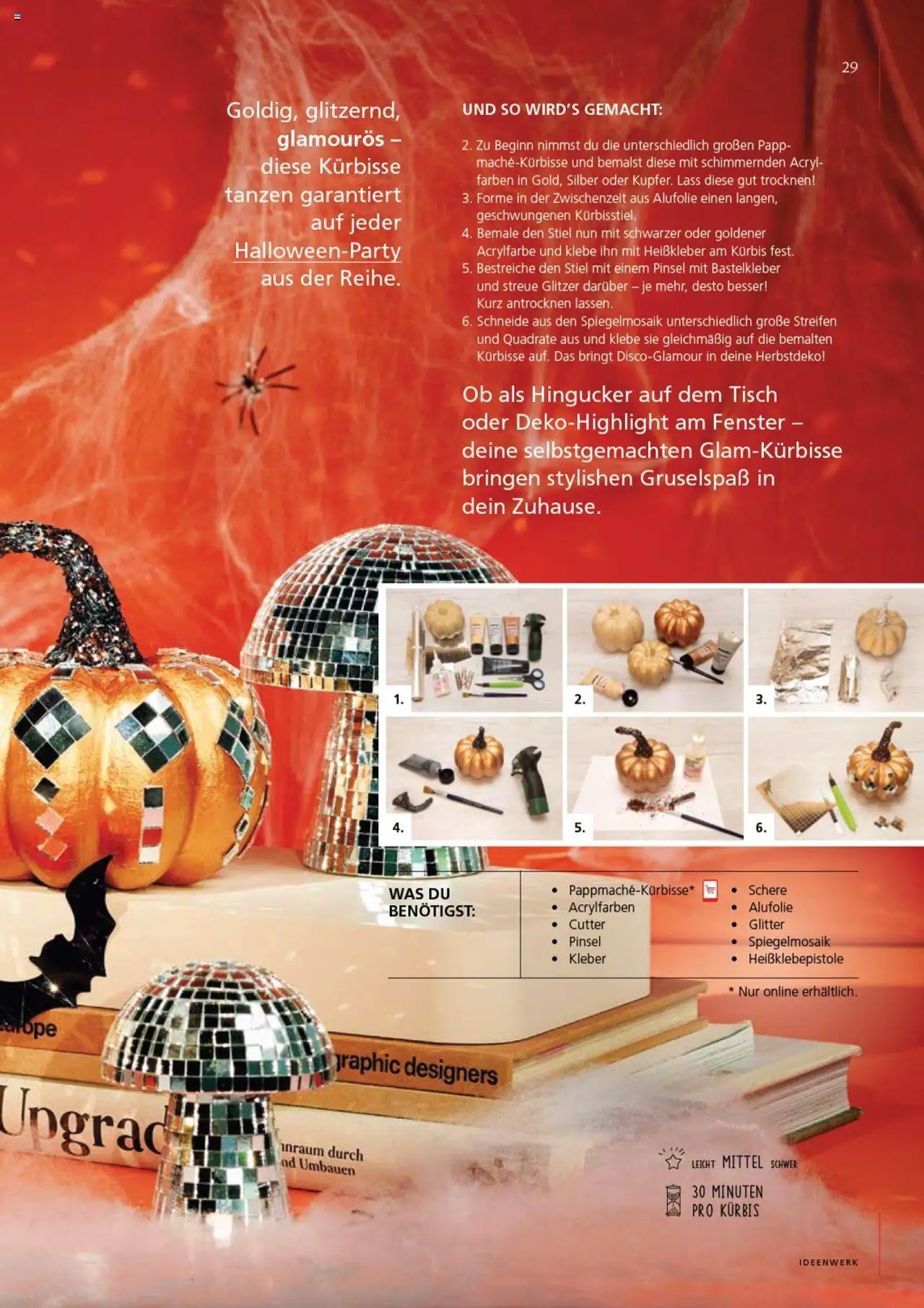 Pagro-Diskont Ideenwerk gültig ab 17.09.2025 | Seite: 29 | Produkte: Kürbis, Cutter, Tisch, Pinsel