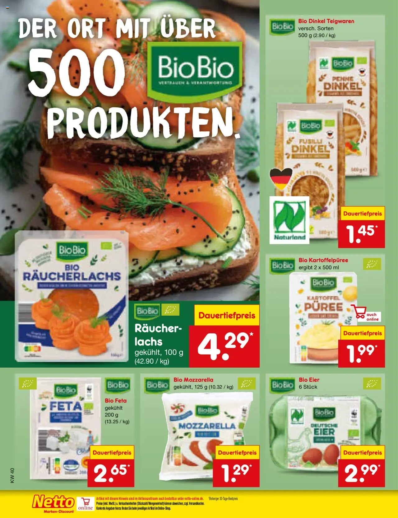 Netto Marken-Discount Prospekt 	 – gültig ab 29.09.2025 | Seite: 58 | Produkte: Feta, Eier, Mozzarella, Räucherlachs
