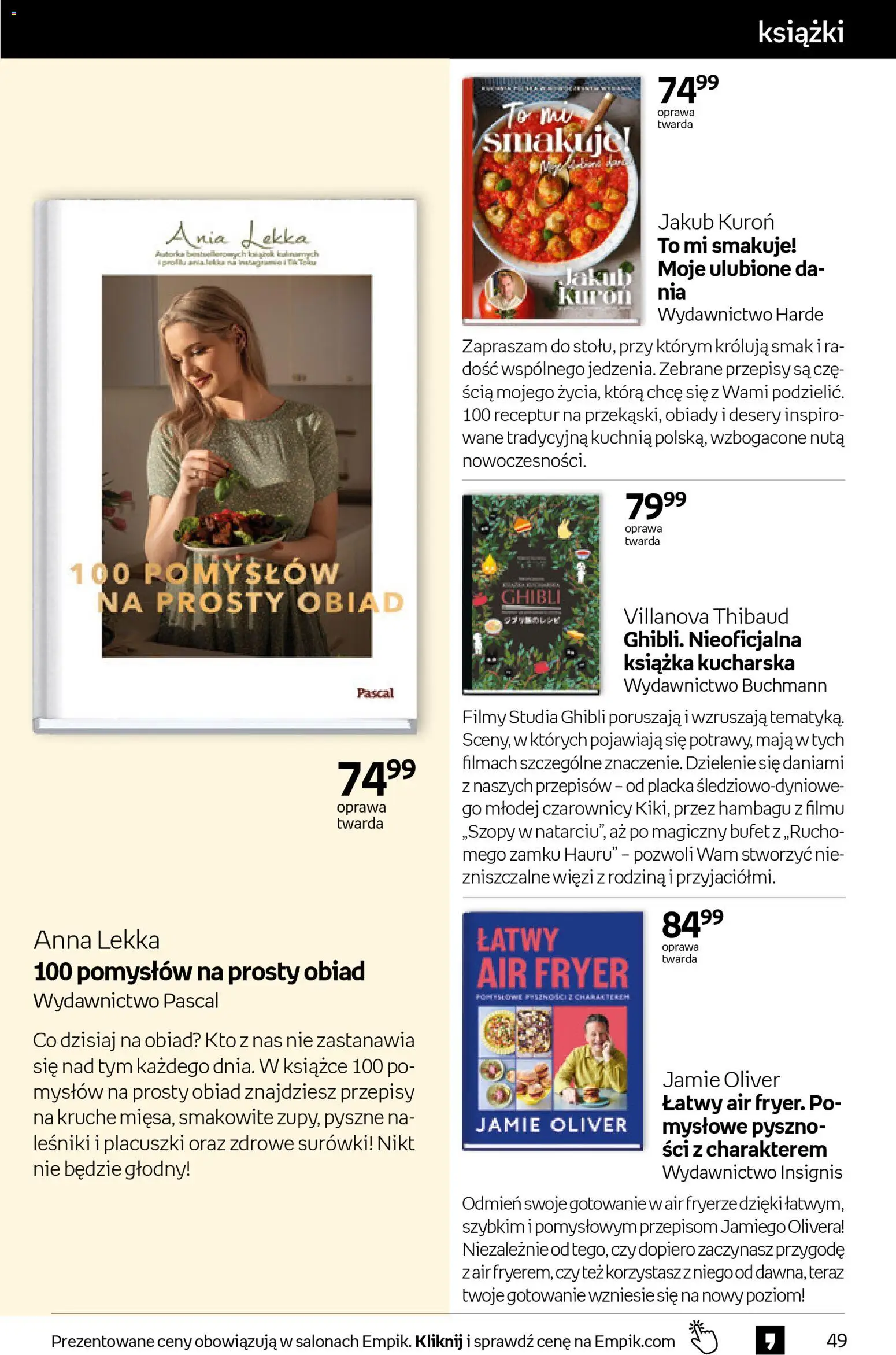Empik Black Friday od 29.10.2025 | Strona: 49 | Produkty: Książki, Książka kucharska
