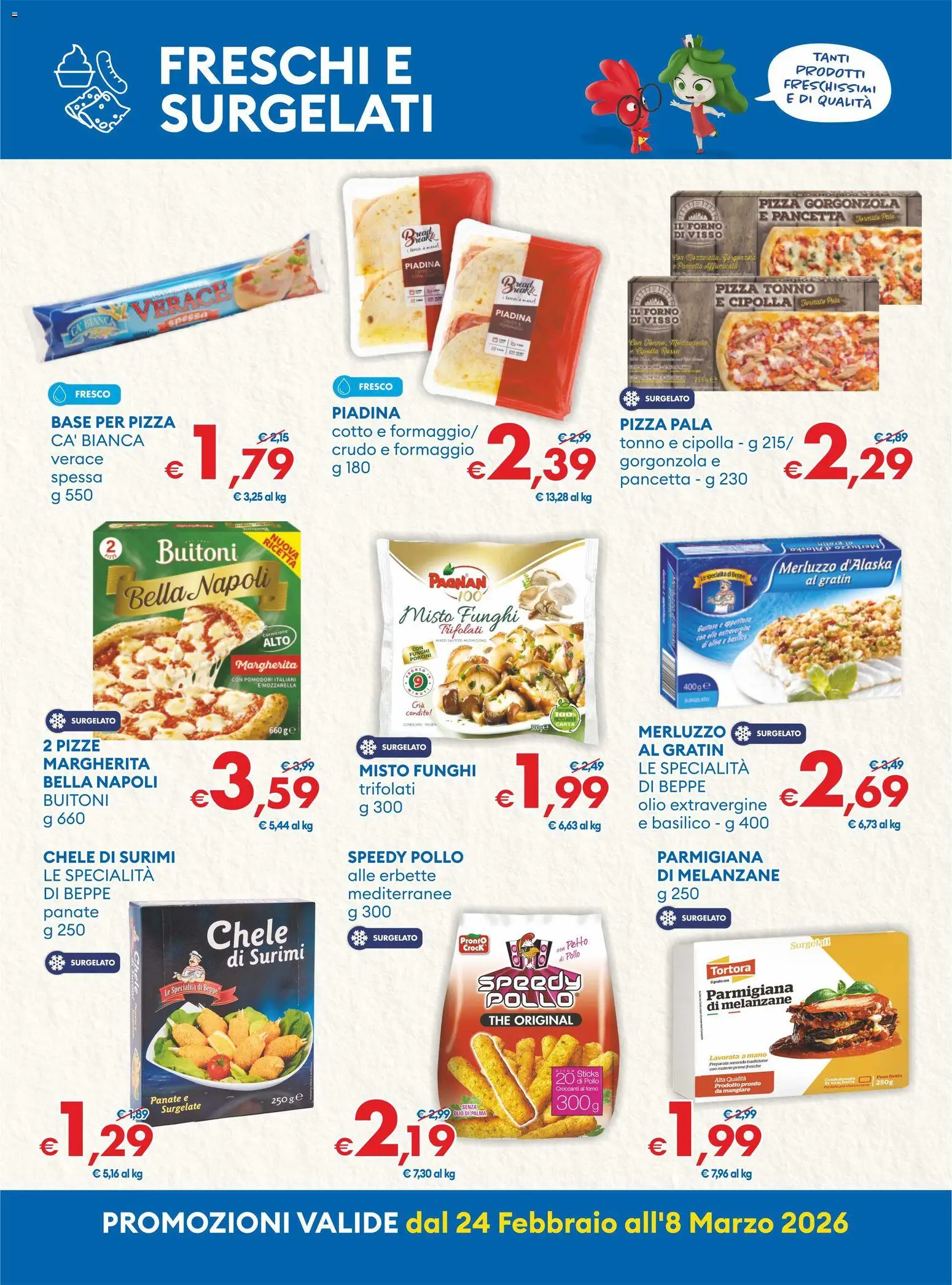 Volantino MD Discount del 24.02.2026 | Pagina: 4 | Prodotti: Formaggio, Funghi, The, Melanzane