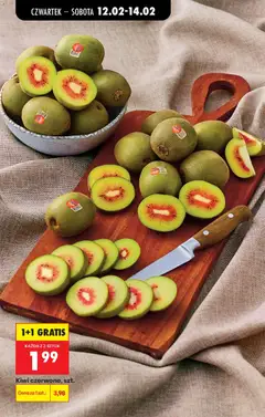 Pogląd oferty "Kiwi czerwone, szt., Red kiwi fruit, per piece. 1+1 free." - ważna od 12.02.2026 | Strona: 37 | Produkty: Kiwi
