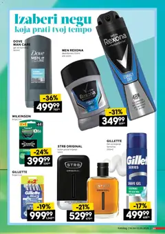 Roda Katalog neprehrane - pregled Roda kataloga - važi od 16.04.2026 | Strana: 25 | Proizvode: Gillette, Gel za brijanje, Losion posle brijanja, Dove