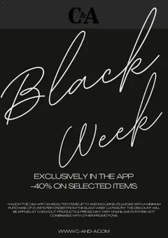 C&A Black Friday - amely érvényes a következő dátumtól: 21.11.2025