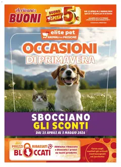 Anteprima del volantino Elite Supermercati volantino Pet valido a partire dal 15.04.2026