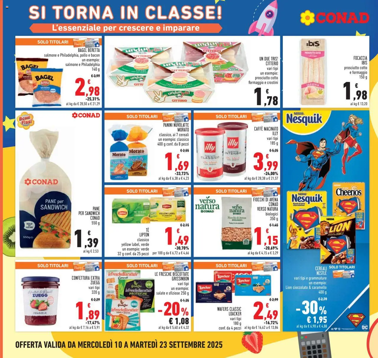 Volantino Conad del 10.09.2025 | Pagina: 18 | Prodotti: Cioccolato, Tè, Fragole, Macinato