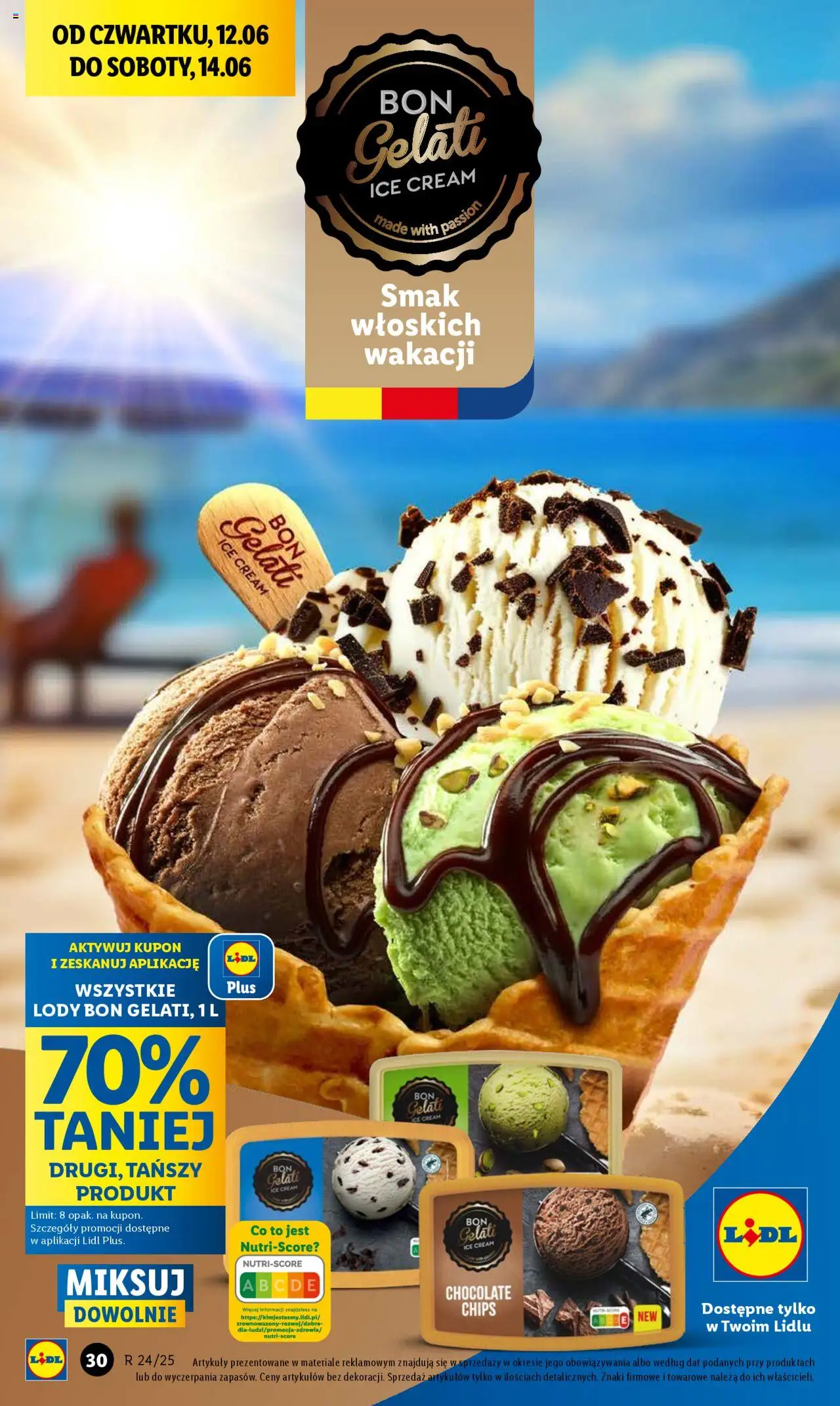 Lidl Gazetka od 12.06.2025 | Strona: 36 | Produkty: Lody