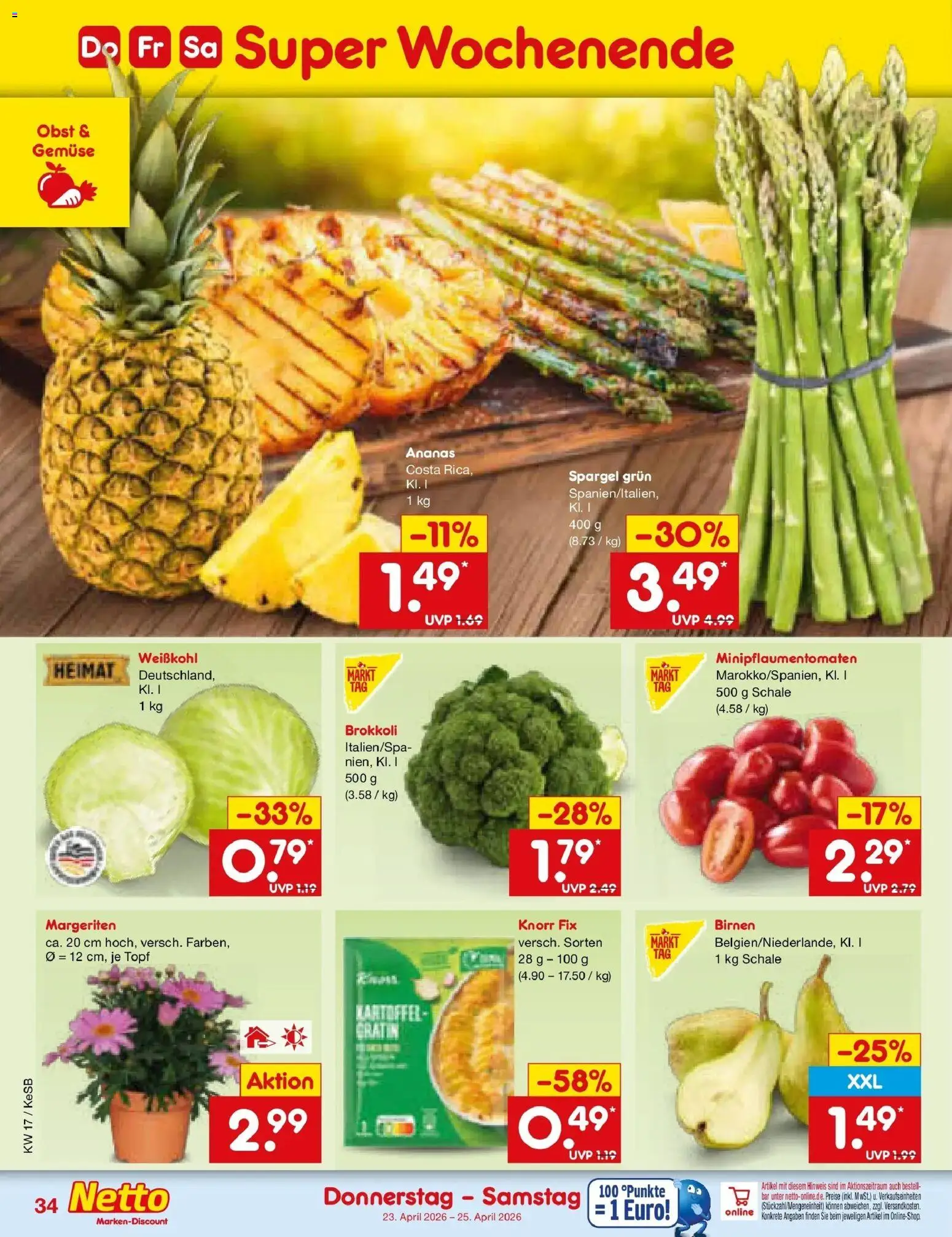 Netto Marken-Discount Prospekt Kruft	 – gültig ab 20.04.2026 | Seite: 49 | Produkte: Top, Ananas, Spargel, Brokkoli