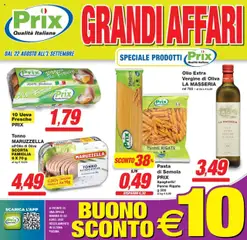 Anteprima del volantino Prix Mirano catalogo valido a partire dal 22.08.2025