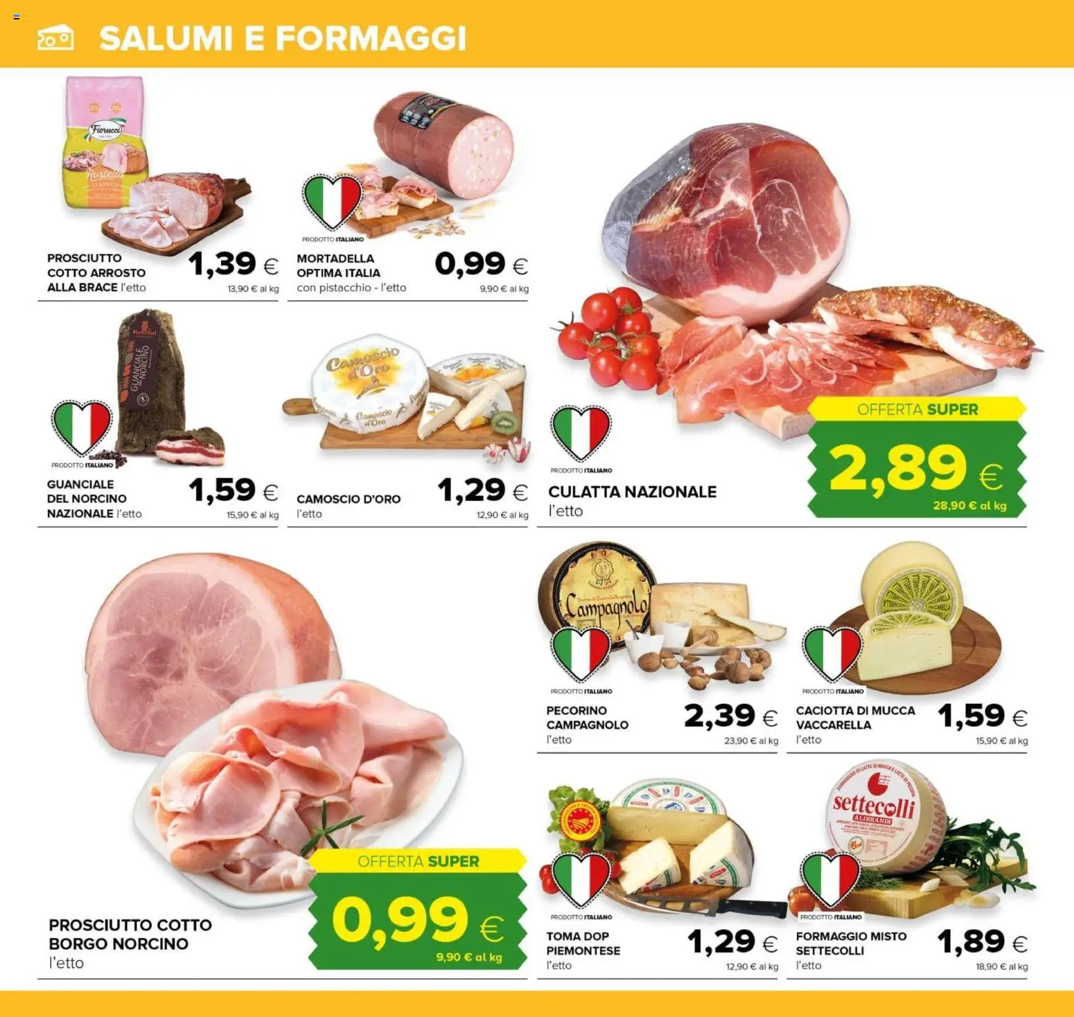 Volantino Oasi del 07.04.2026 | Pagina: 8 | Prodotti: Arrosto, Prosciutto Cotto, Mortadella, Guanciale