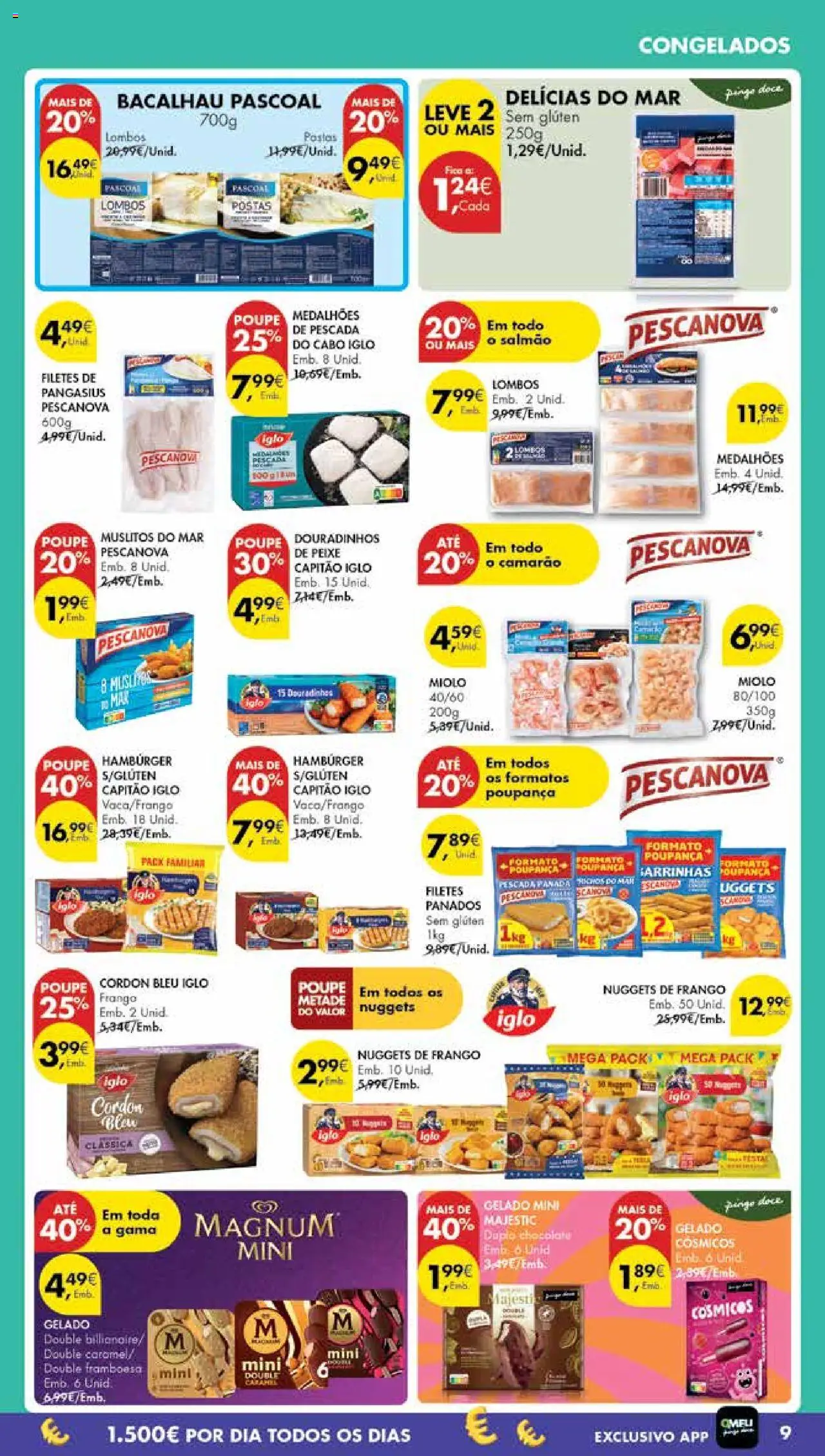 Pingo Doce Poupe Esta Semana Madeira │ válido de 07.10.2025 | Página: 9 | Produtos: Pescada, Capitão iglo, Salmão, Nuggets
