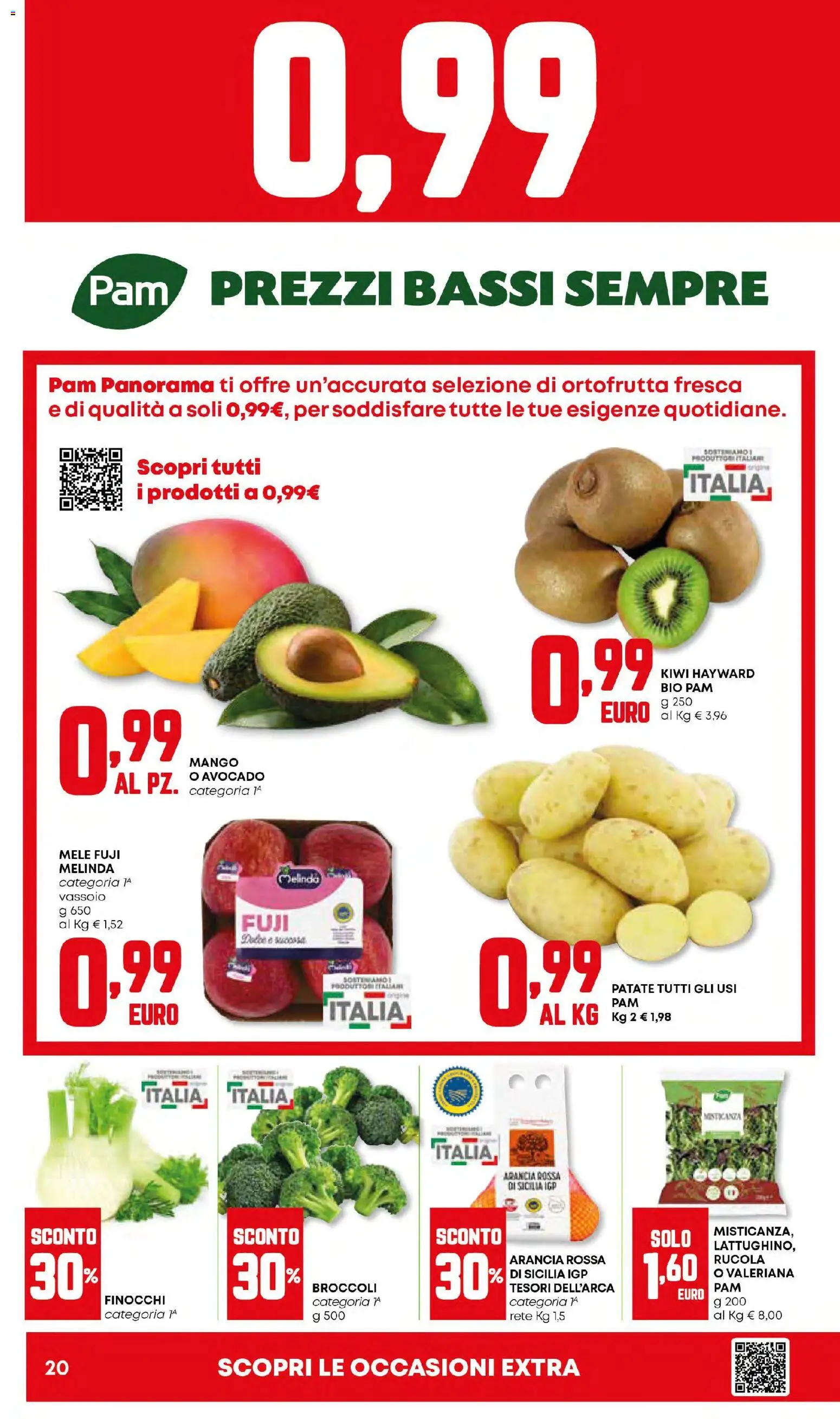 Volantino Panorama del 15.01.2026 | Pagina: 20 | Prodotti: Valeriana, Rucola, Kiwi, Arancia