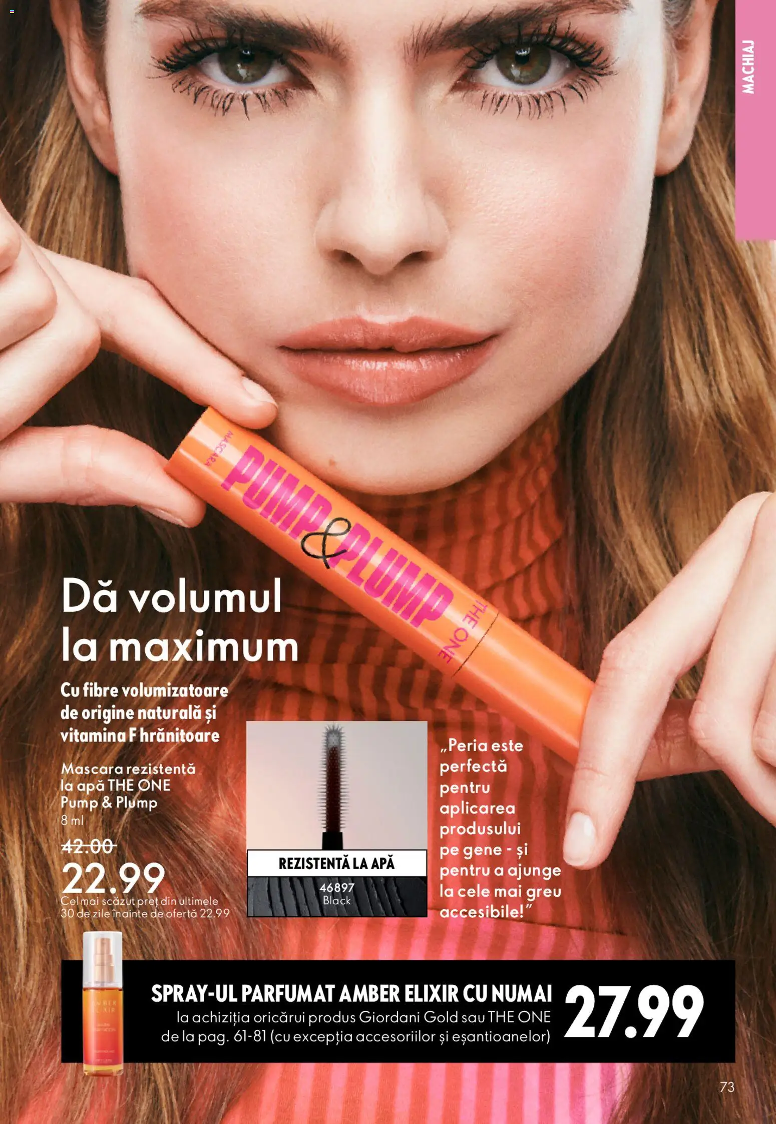 Noul catalog Oriflame – valabil de la 04.03.2026 | Pagină: 73 | Produse: Elixir, Machiaj, Mascara, Apă