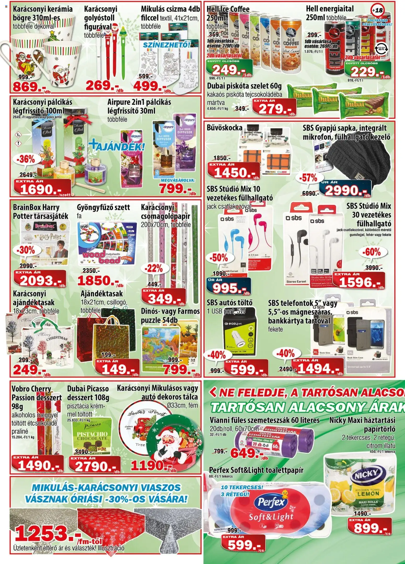 Vianni akciós ujság - amely érvényes a következő dátumtól: 03.12.2025 | Oldal: 2 | Termékek: Fülhallgató, Pisztácia, Smartphone, Légfrissítő