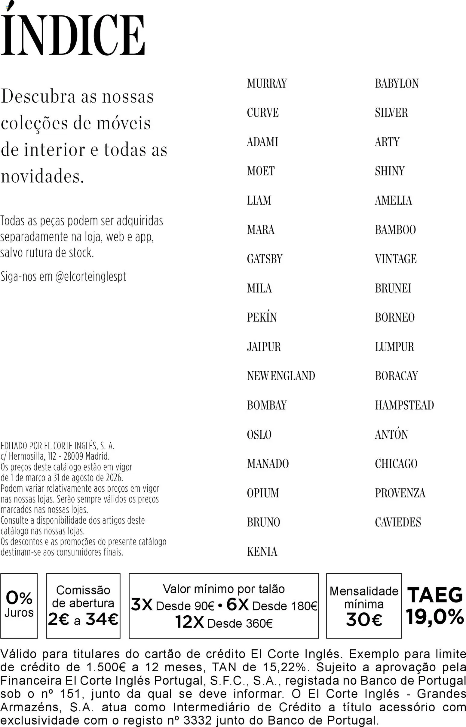 El Corte Ingles folheto │ válido de 23.04.2026 | Página: 2 | Produtos: Banco