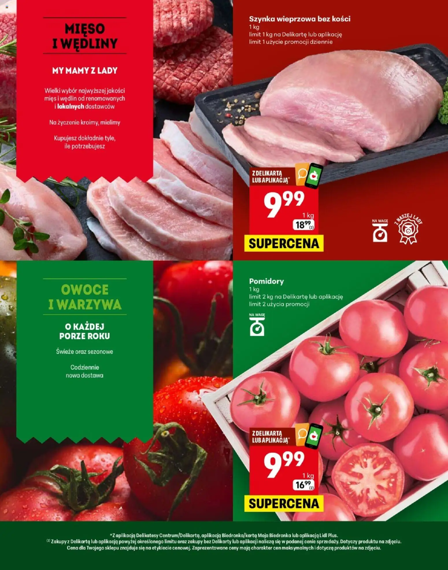 Delikatesy Centrum Gazetka - Jarosław Otwarcie od 19.02.2026 | Strona: 2 | Produkty: Szynka wieprzowa, Szynka, Wędliny, Pomidory