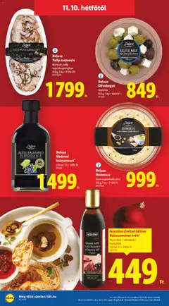 Deluxe Polip carpaccio, Marinált polip napraforgóolajban 150 g - amely érvényes a következő dátumtól: 06.11.2025 | Oldal: 6 | Termékek: Balzsamecet, Olívabogyó