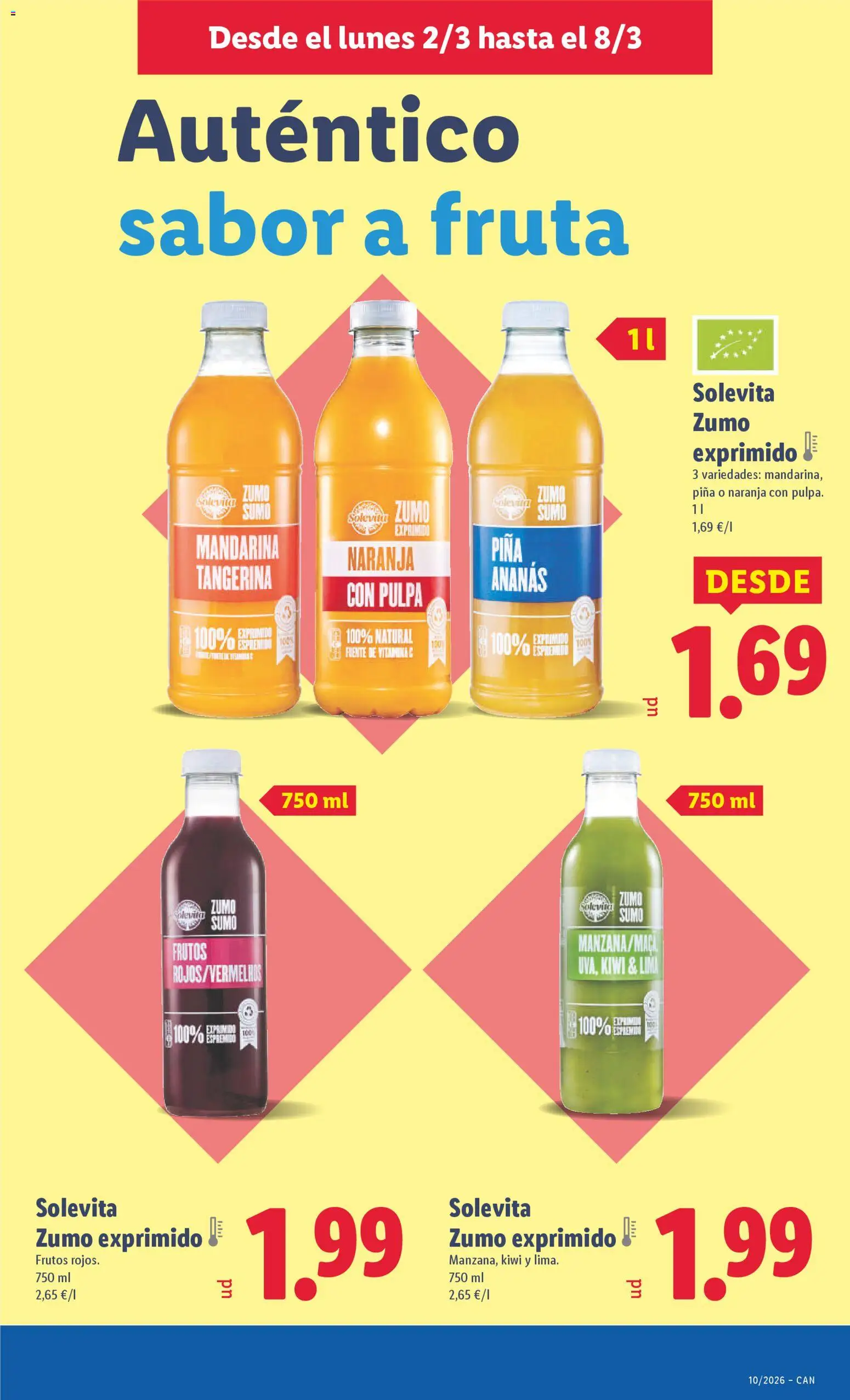 Lidl folleto │ válido desde el 02.03.2026 | Página: 19 | Productos: Lima, Piña, Kiwi, Ροζ πιπέρι