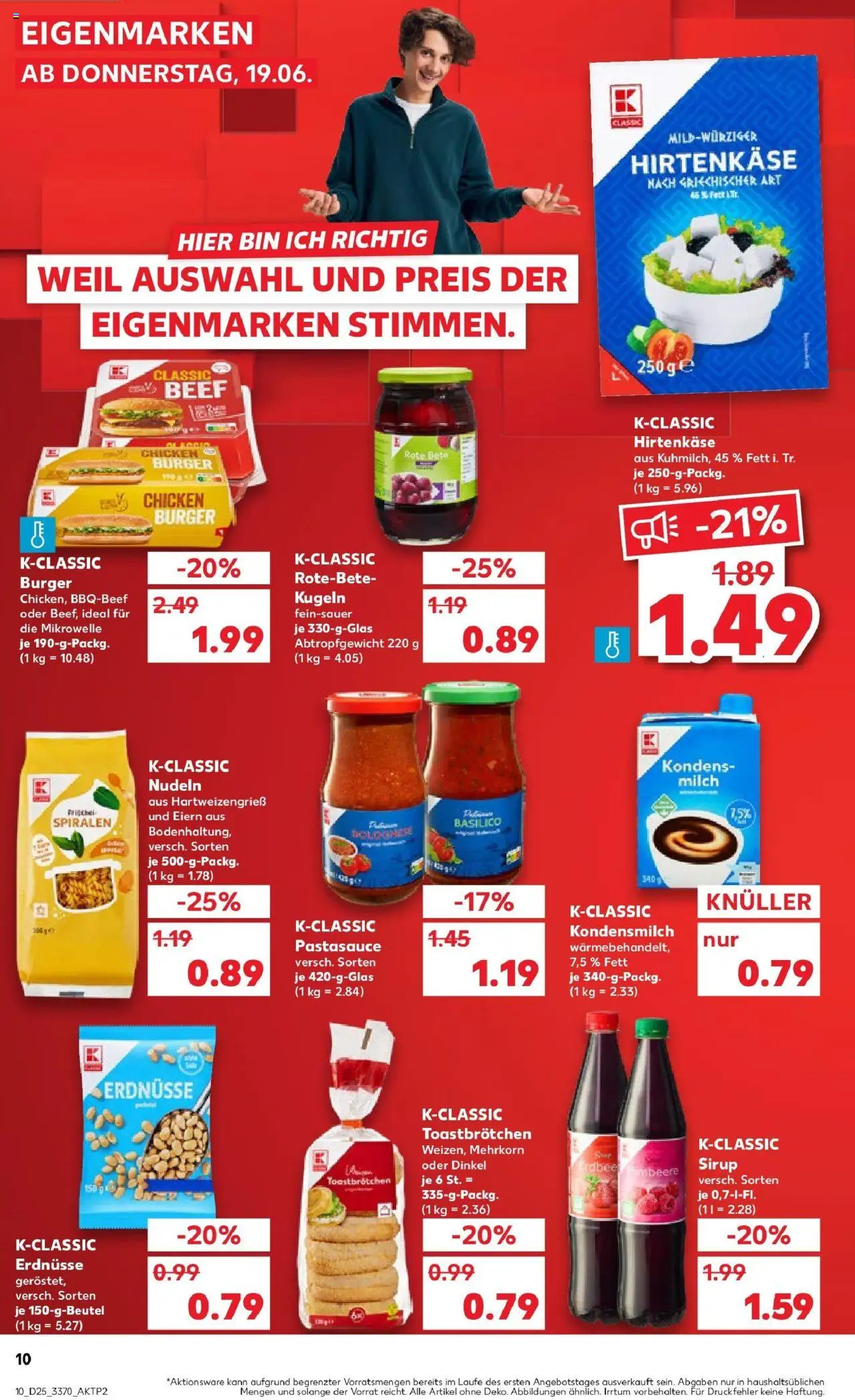 Kaufland prospekt Schwerin	 - gültig ab dem 22.06.2025 | Seite: 23 | Produkte: Erdnüsse, Sirup, Pasta, Nudeln