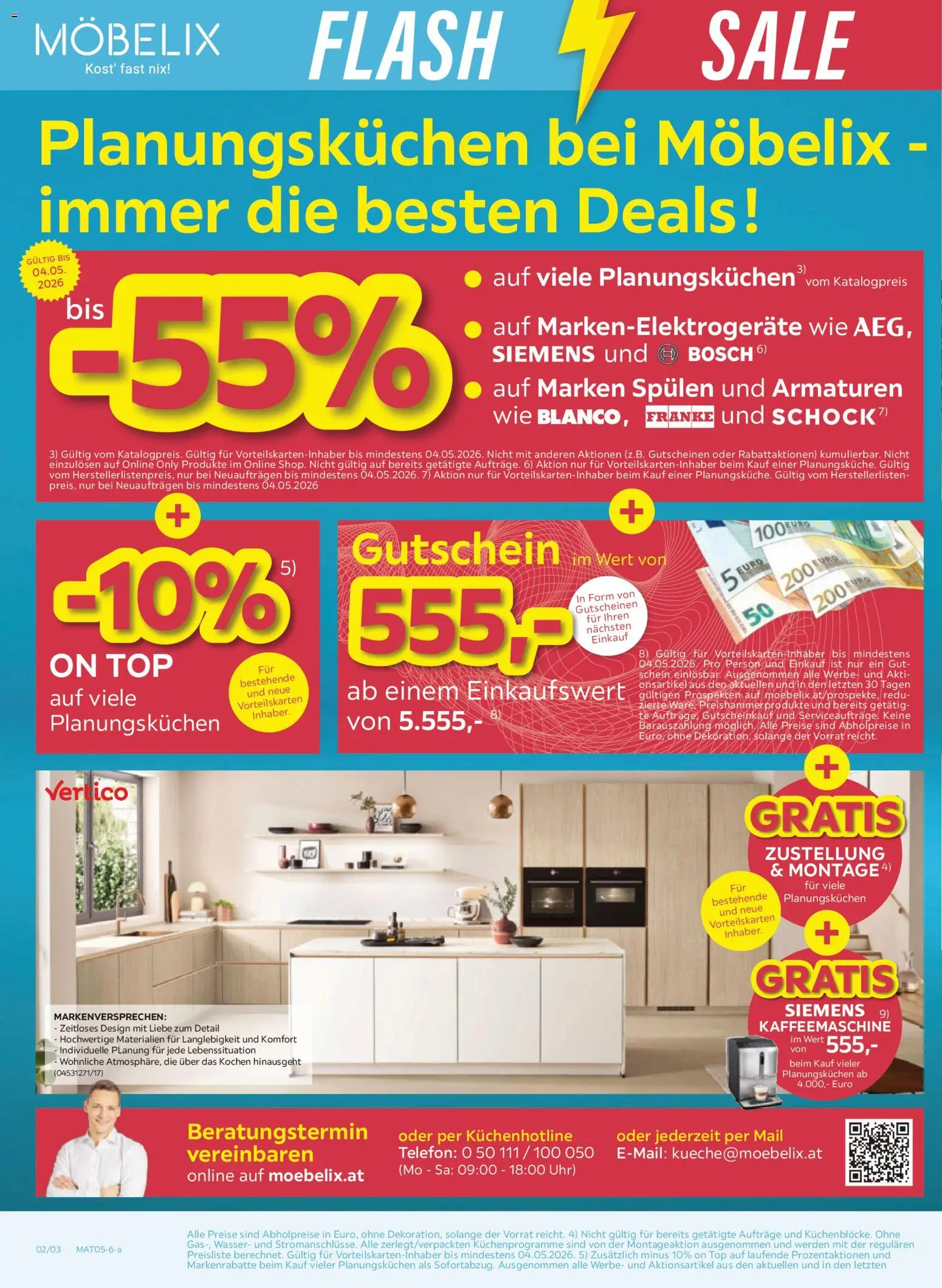 Möbelix Angebote gültig ab 27.04.2026 | Seite: 2 | Produkte: Wasser, Telefon, Uhr, Kaffeemaschine