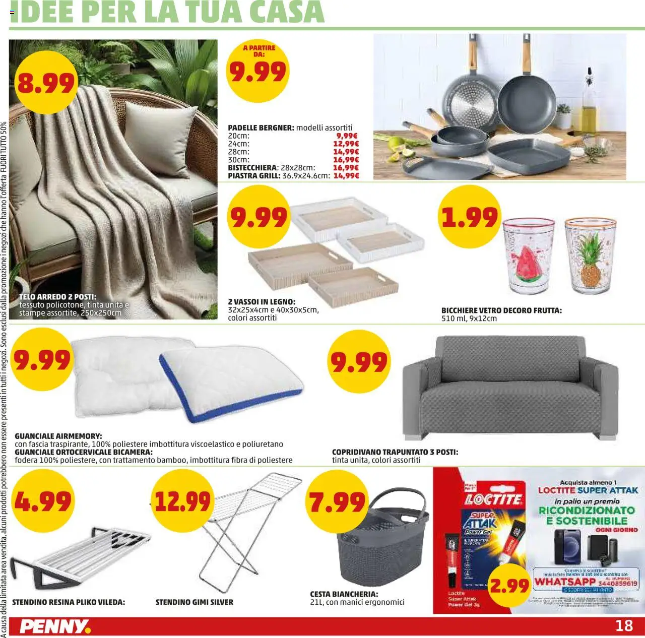 Volantino PENNY del 03.07.2025 | Pagina: 18 | Prodotti: Bistecchiera, Frutta, Stendino, Guanciale