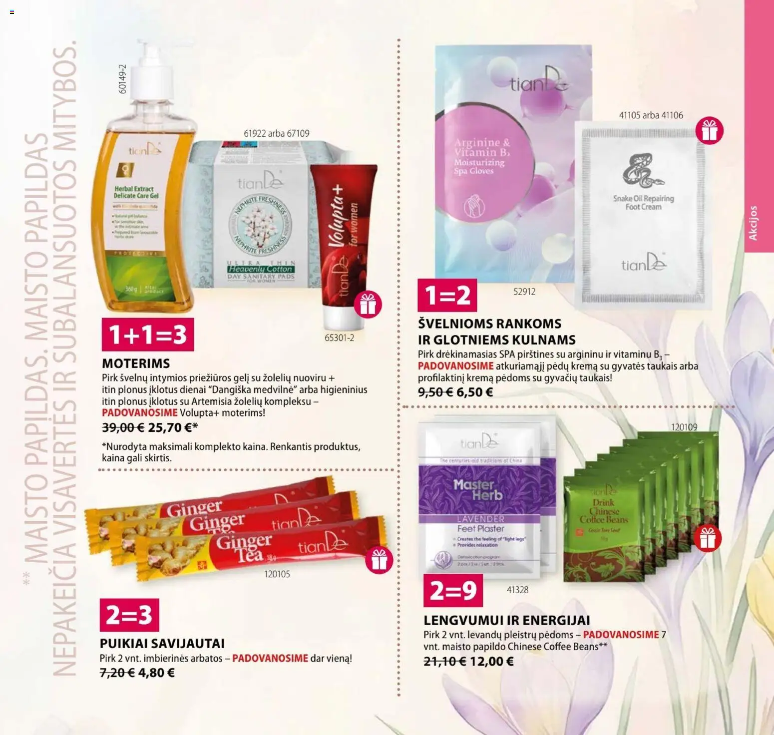 TianDe akcijos nuo 01.03.2026 | Puslapis: 3 | Prekių: Pirštines