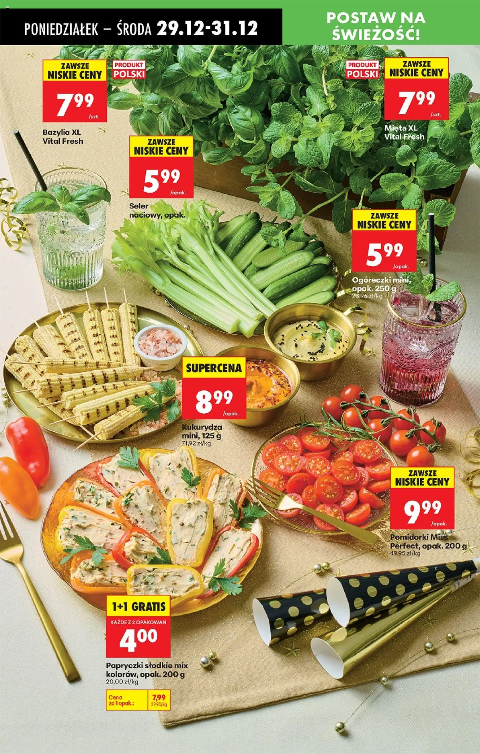 Biedronka gazetka od 29.12.2025 | Strona: 32 | Produkty: Kukurydza, Mięta, Bazylia