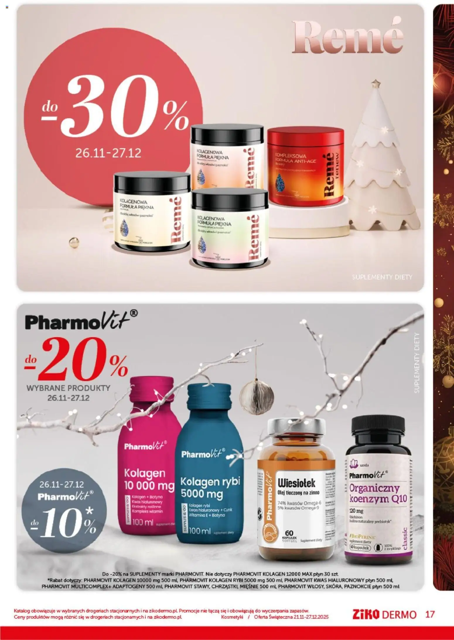 Ziko Gazetka - Insert Świąteczny od 21.11.2025 | Strona: 17 | Produkty: Kosmetyki, Olej