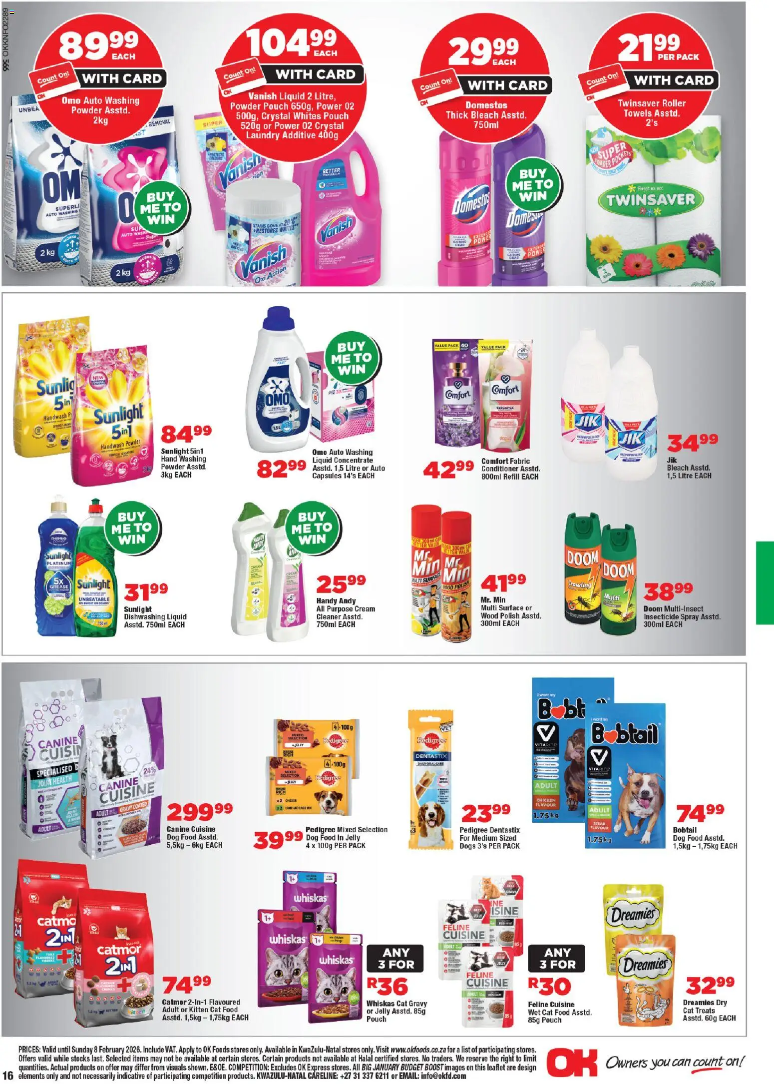 New OK Foods catalogue – valid from 21.01.2026 | Page: 16 | Products: Steak, Powder, Conditioner, Cream