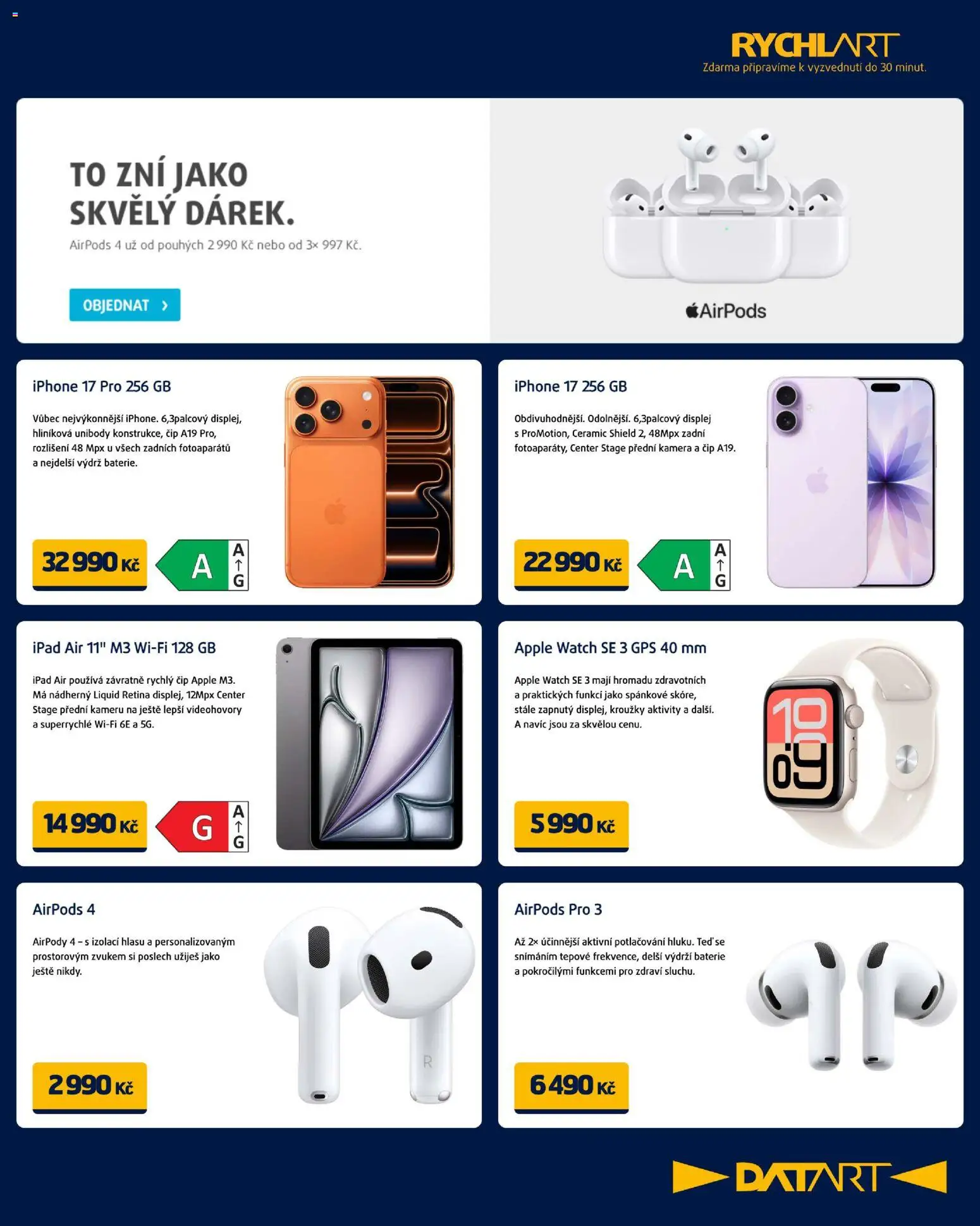 Datart leták od 03.12.2025 | Strana: 5 | Produkty: Iphone, Airpods, Ipad, Baterie